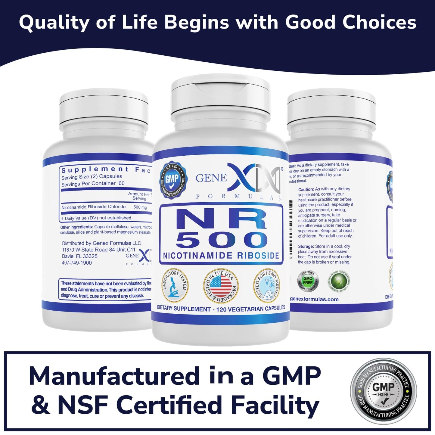 Genex Formulas NR precursos NAD+ para energía y función cerebral