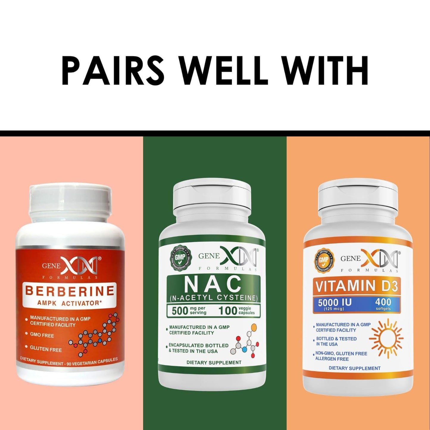 Genex Formulas Suplemento no GMO y libre de gluten