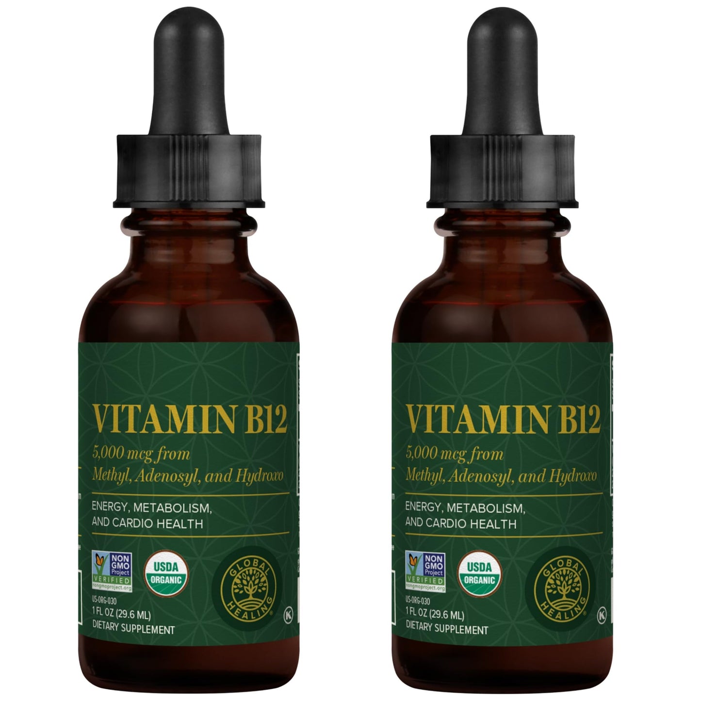 Global Healing Center gotas líquidas vitamina B12 5000mcg