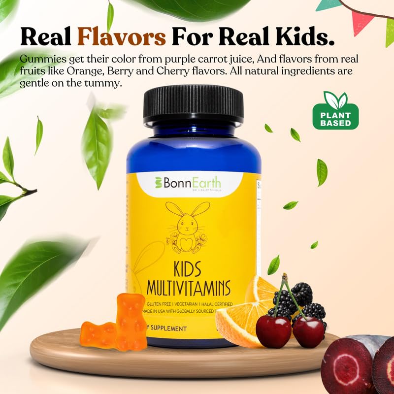 Gomas multavitaminas BonnEarth deliciosas para niños