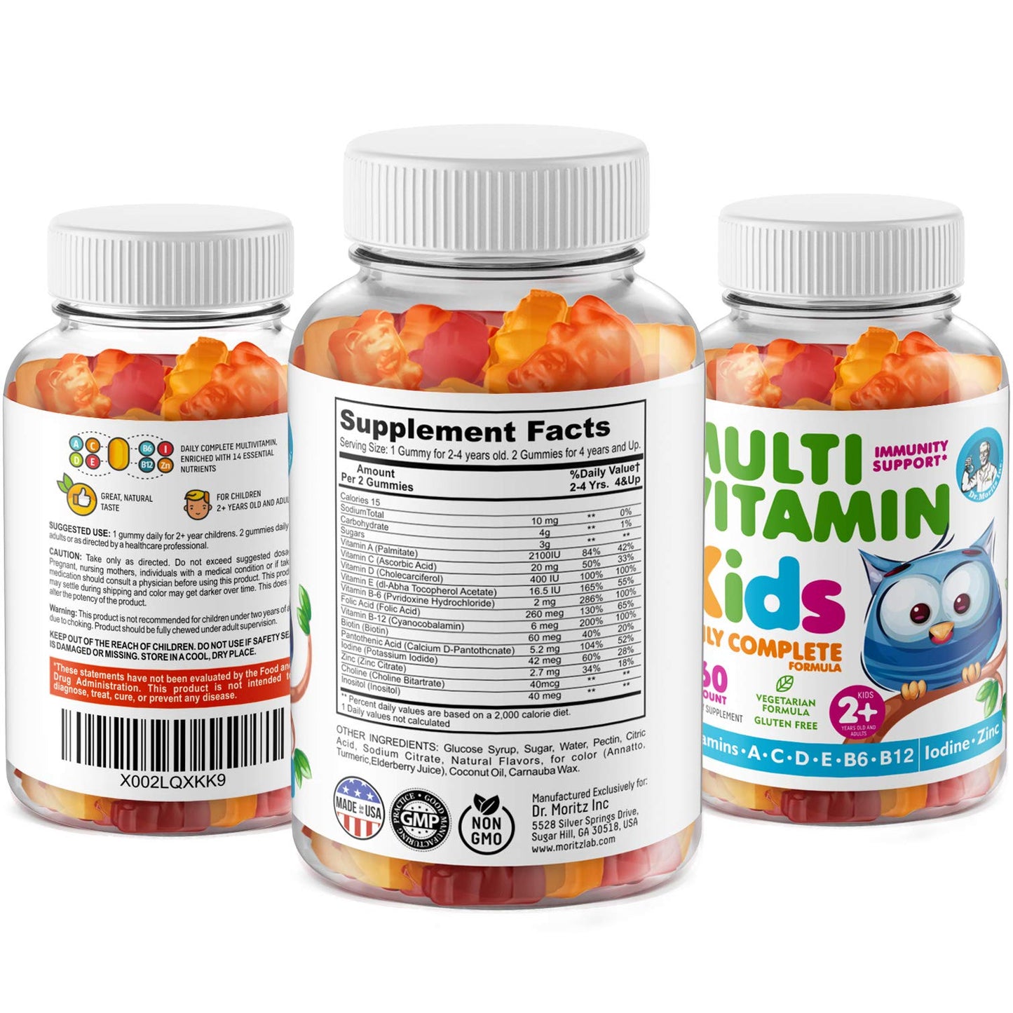 gomas multivitamínicas para niños varios sabores