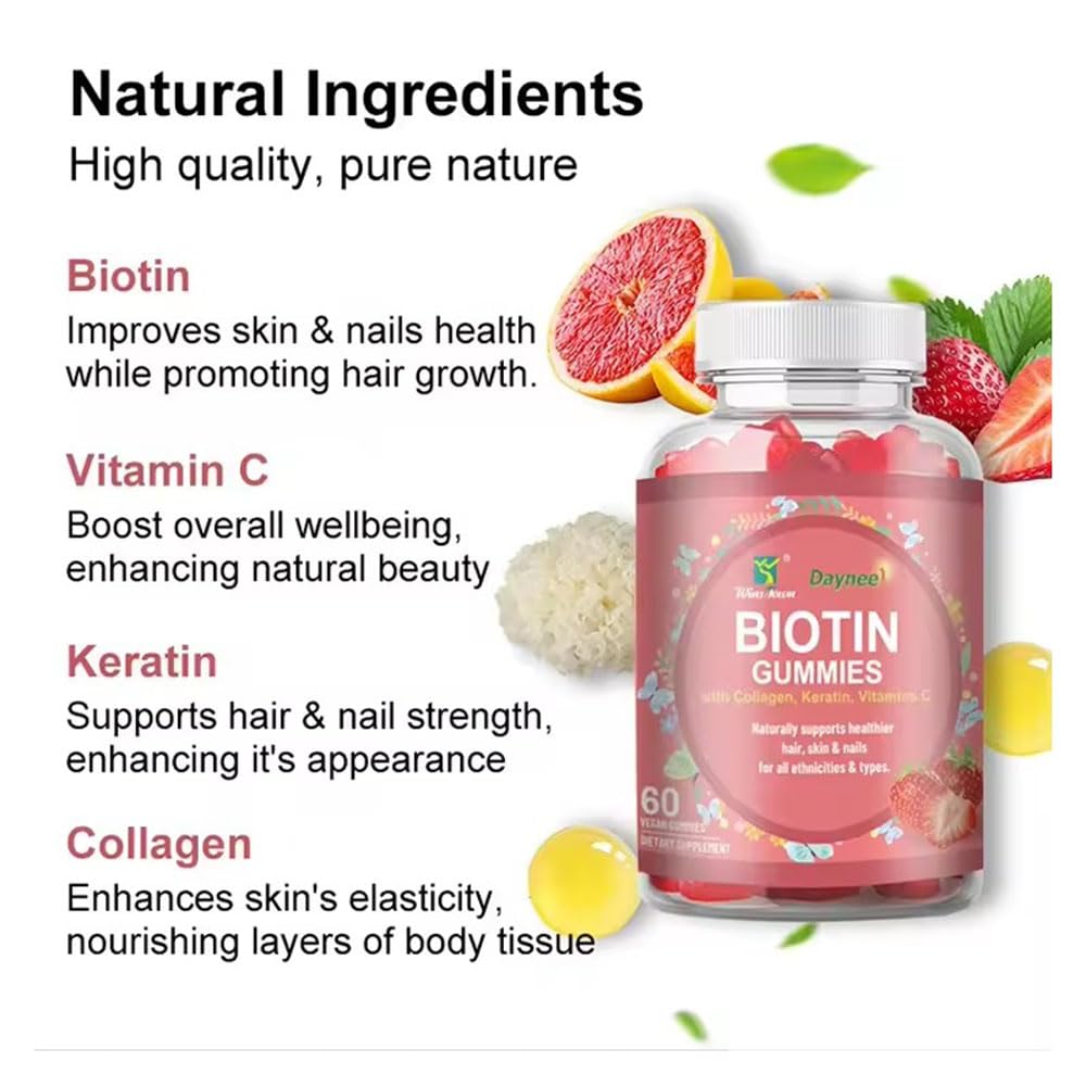 Gominolas de biotina para hombres y mujeres