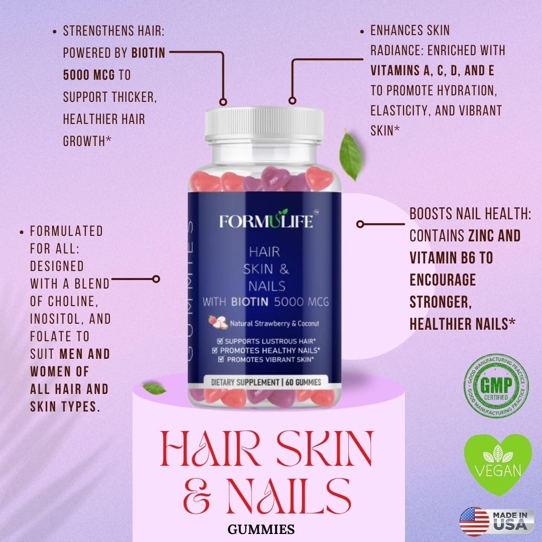 Gominolas Formulife para crecimiento saludable cabello y más