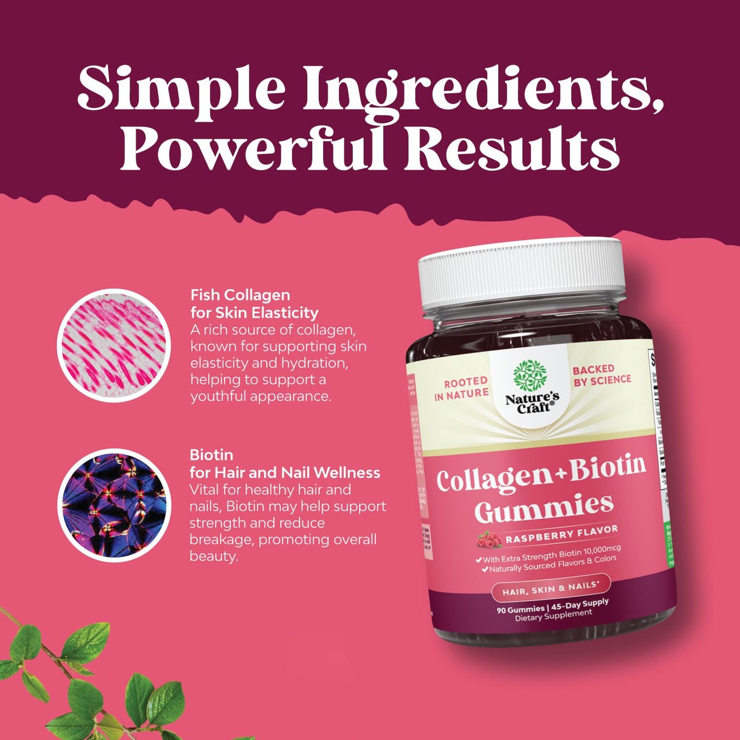 Gominolas masticables Natures Craft para salud femenina en paquete