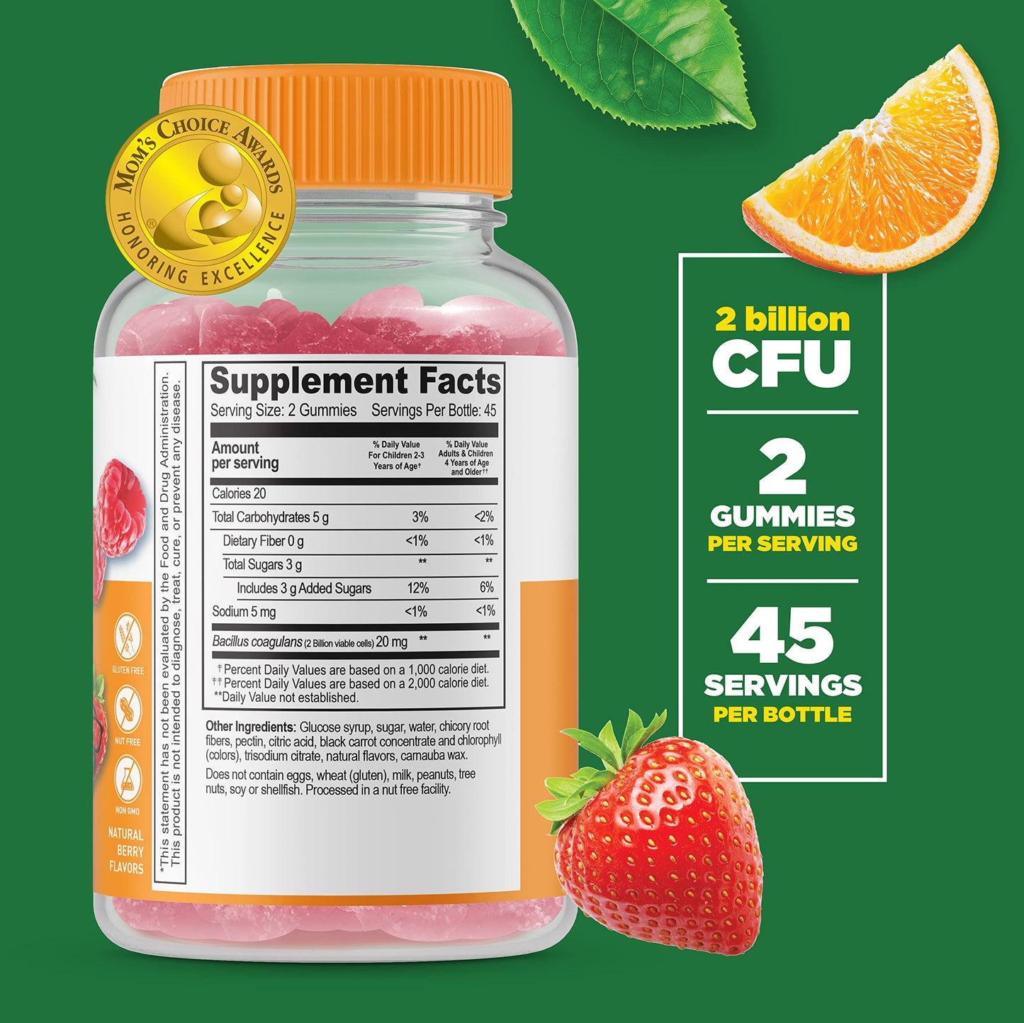 Gominolas masticables vitamina d3 k2 probiótico sabor natural