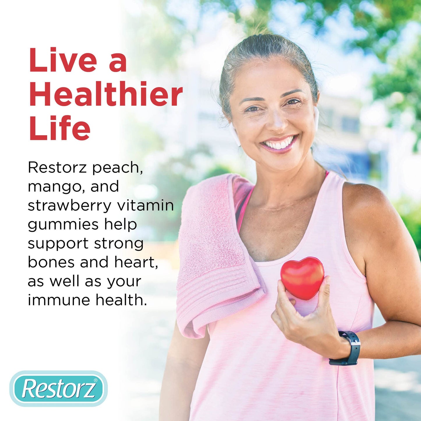 Gominolas Restorz sabor fresa para apoyo óseo y cardiaco