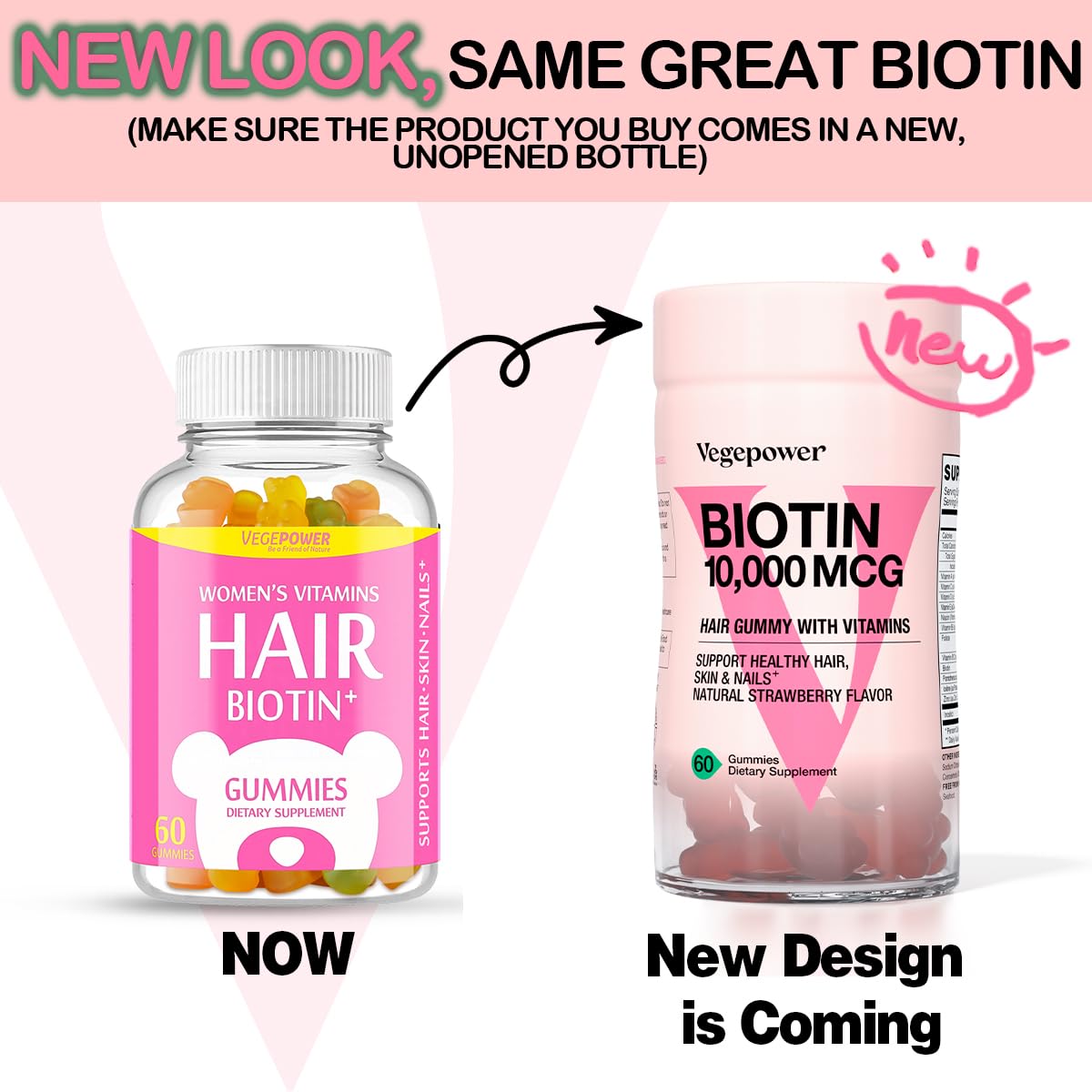 Gominolas veganas con vitaminas para cabello y piel