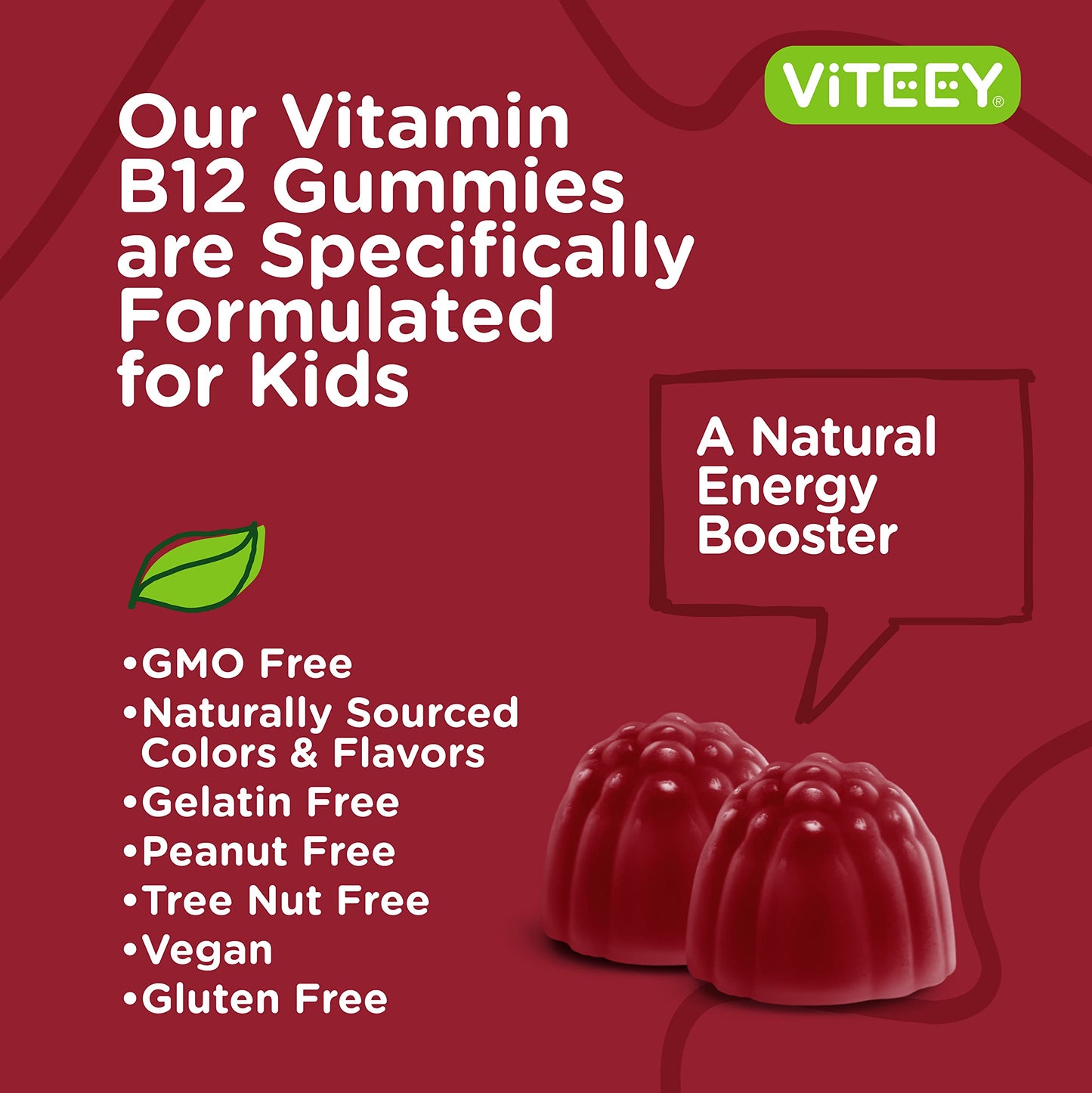 Gominolas vitamina B12 para niños veganas sin OGM