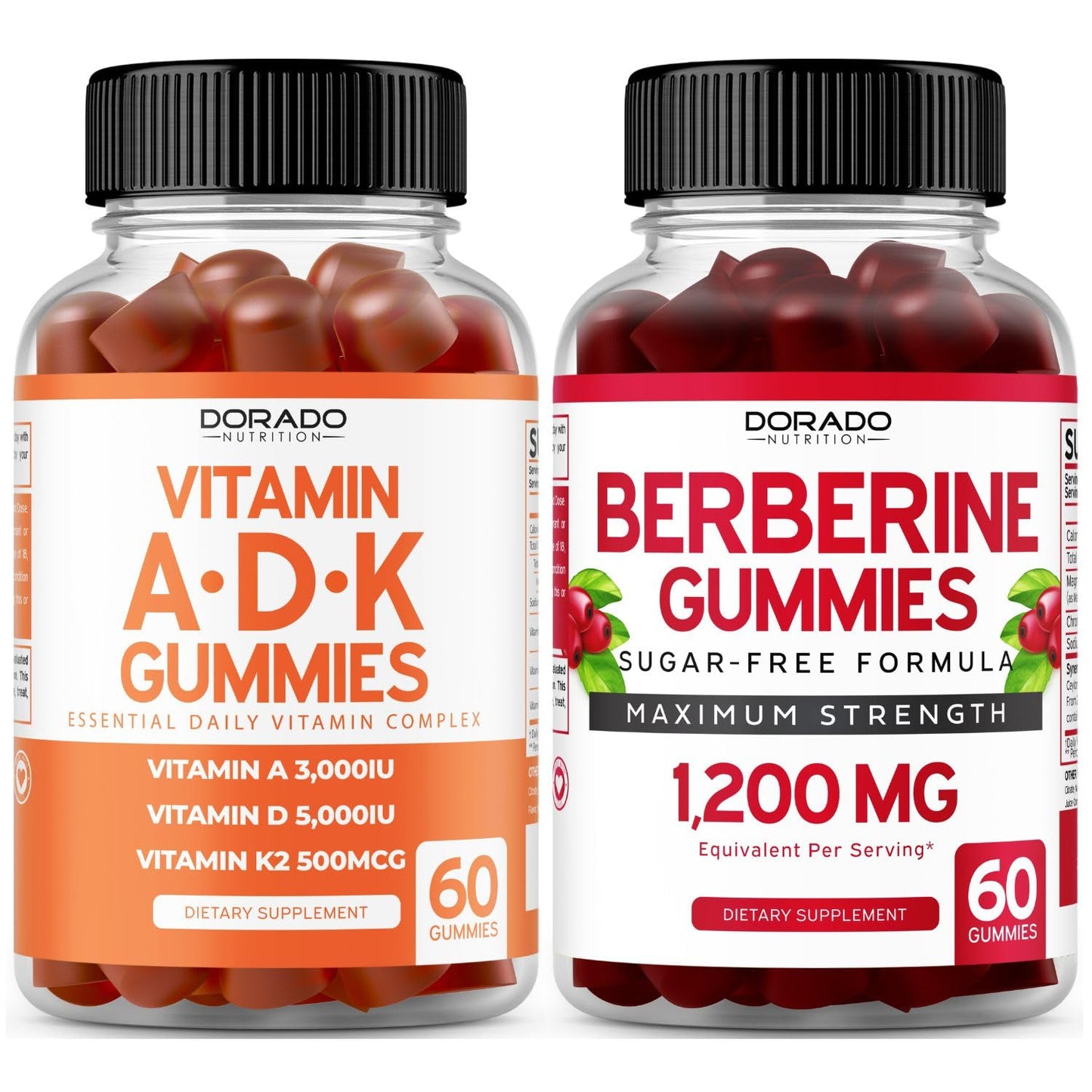 Gomitas ADK vitamina D3 K2 con berberina y canela