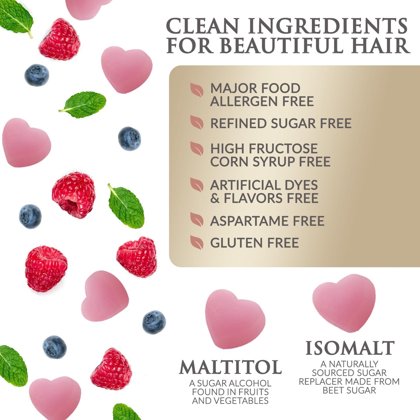 Gomitas para apoyar cabello y piel fuertes y saludables
