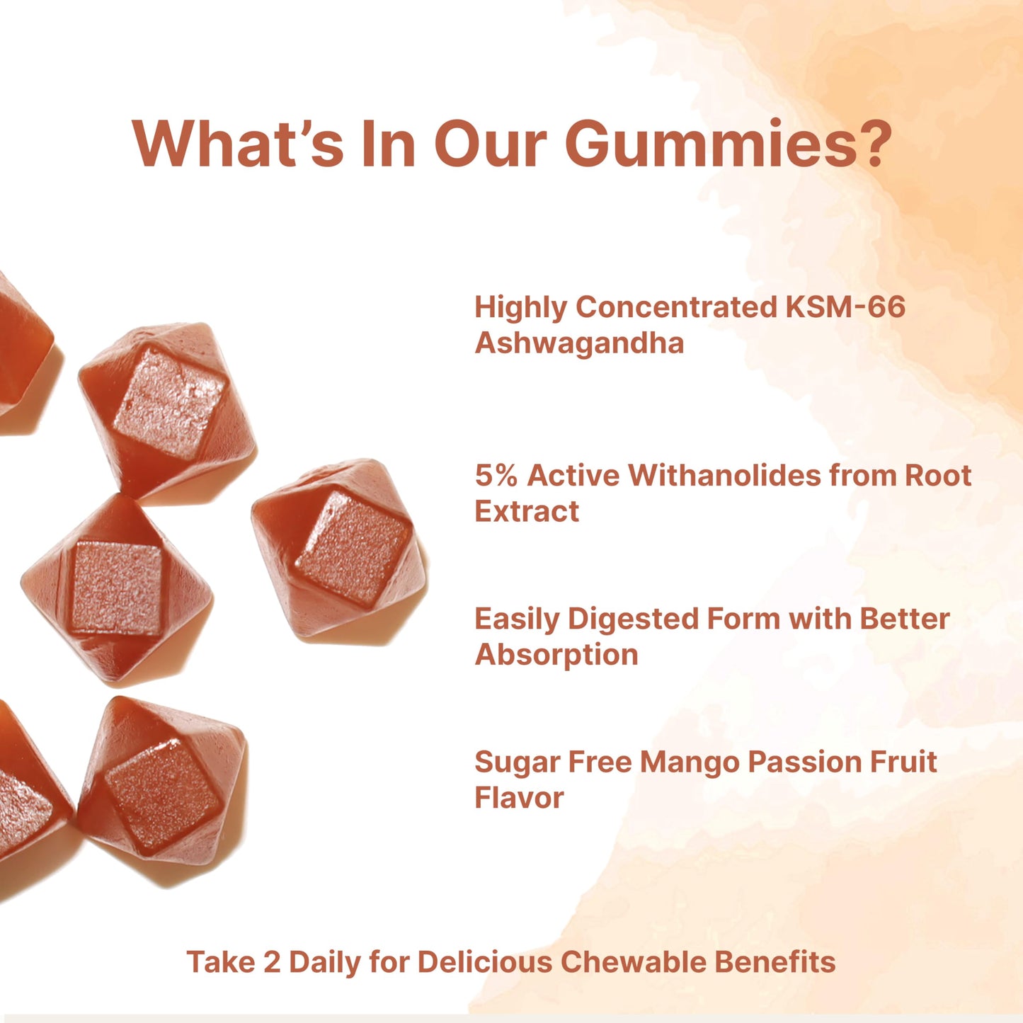 Gomitas Ashwagandha KSM-66 para relajación y balance diario