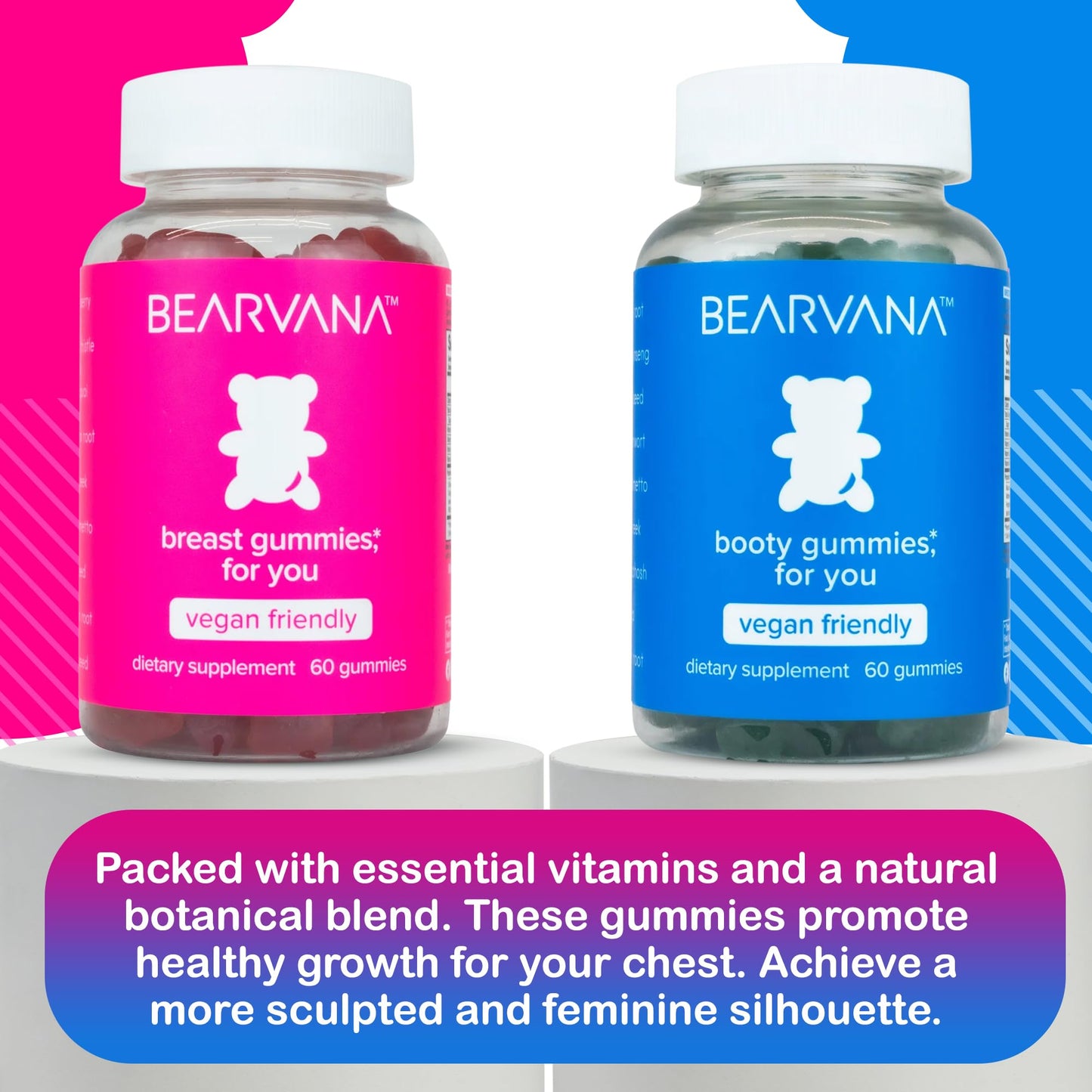 Gomitas Bearvana con mezcla botánica natural para mujeres