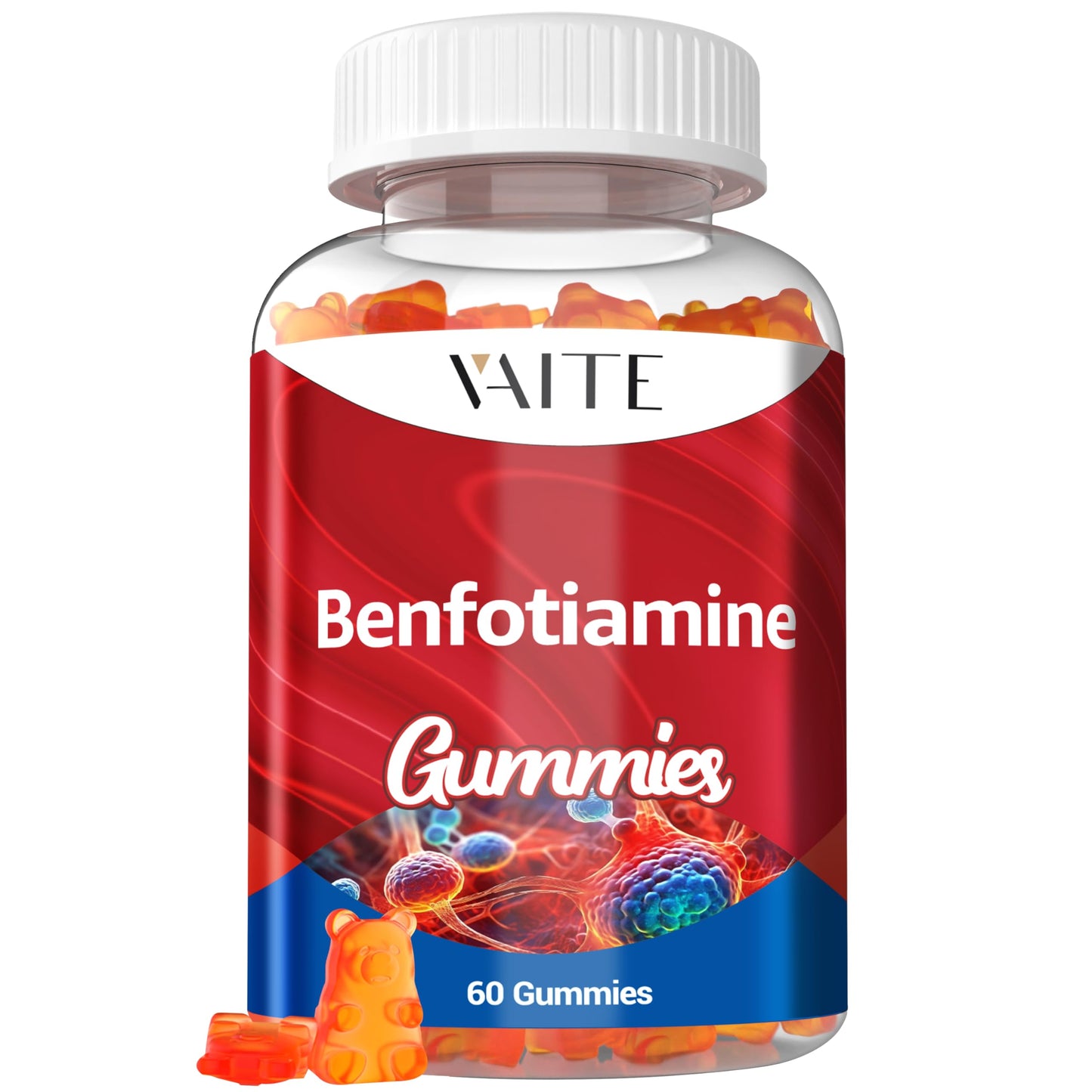 Gomitas Benfotiamina 320 mg L-Leucina 45 mg frasco