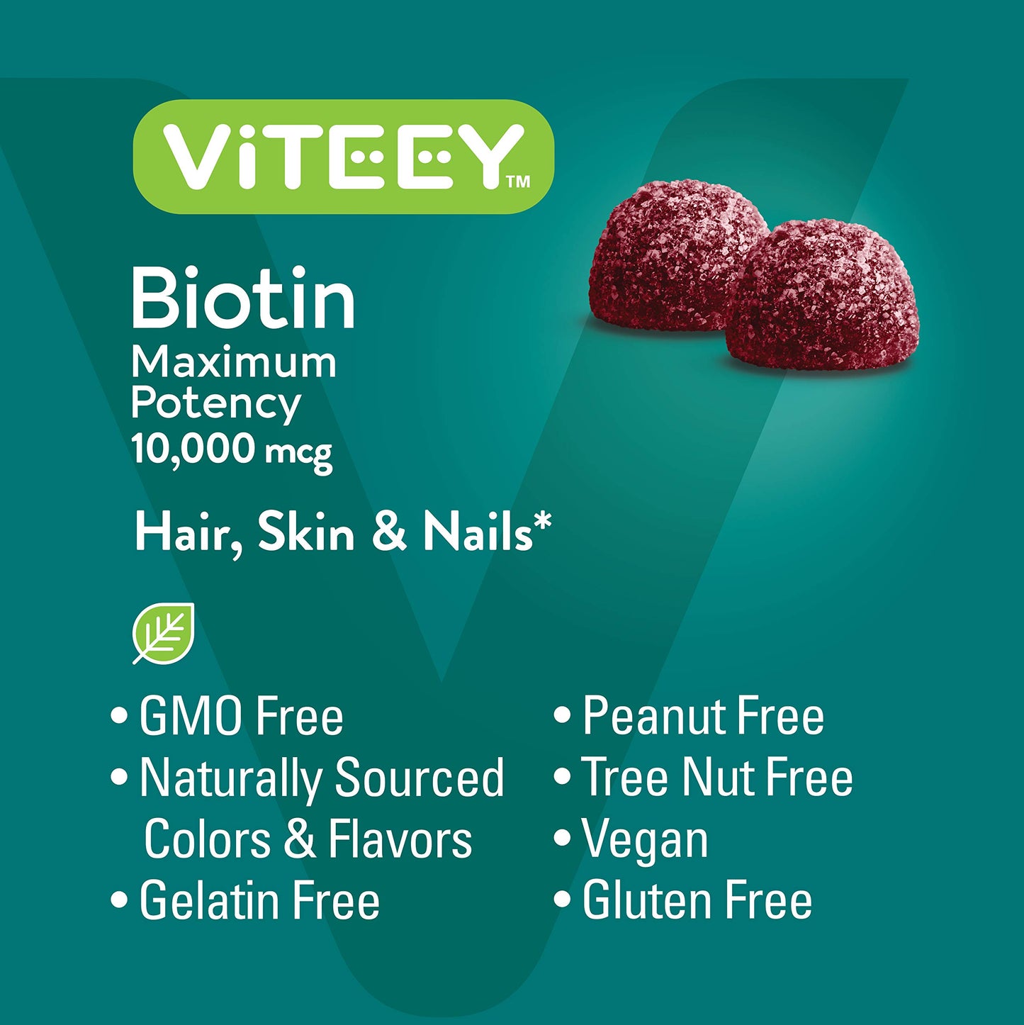 Gomitas biotina veganas nutrición y cuidado cabello piel uñas