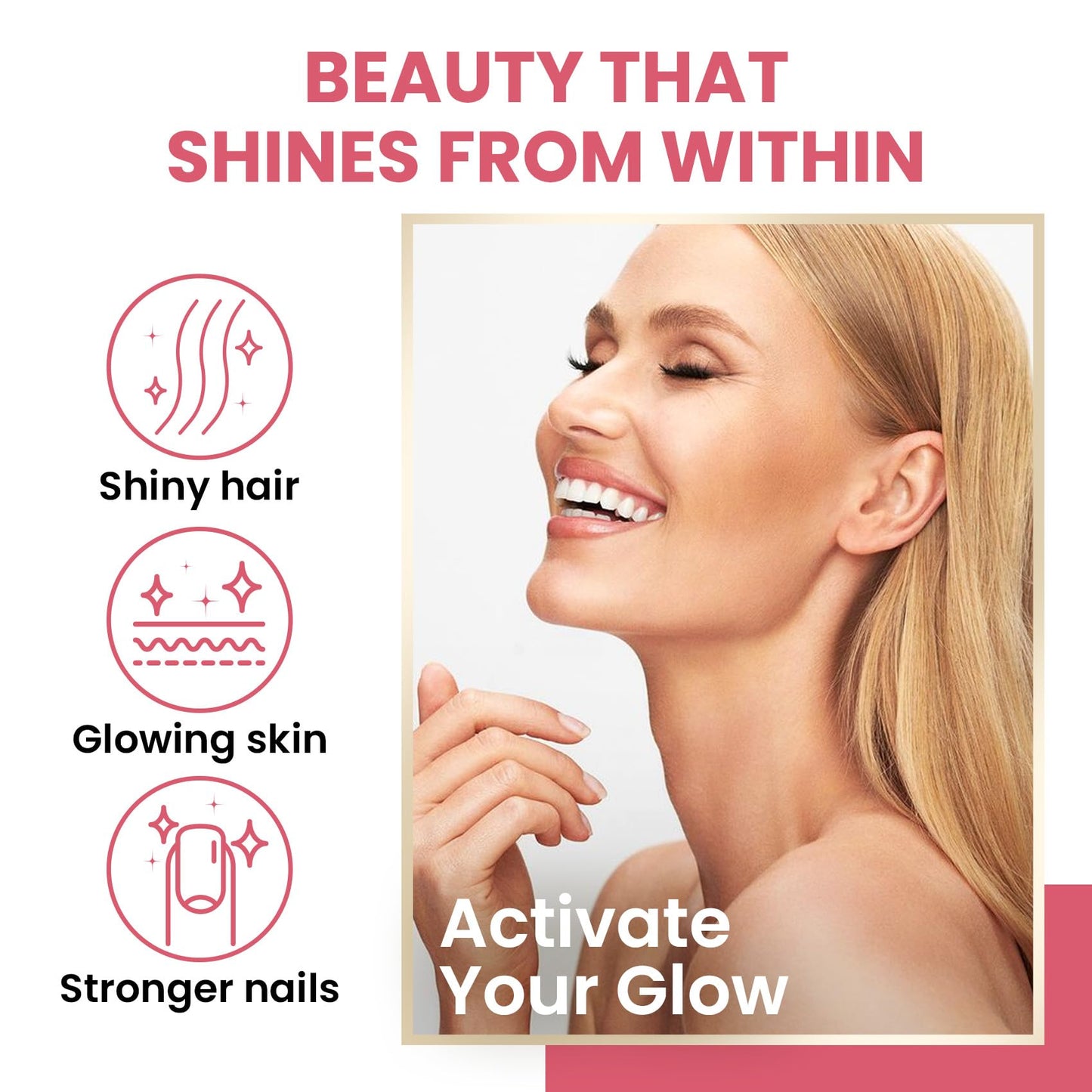 Gomitas para cabello piel y uñas con nutrientes esenciales