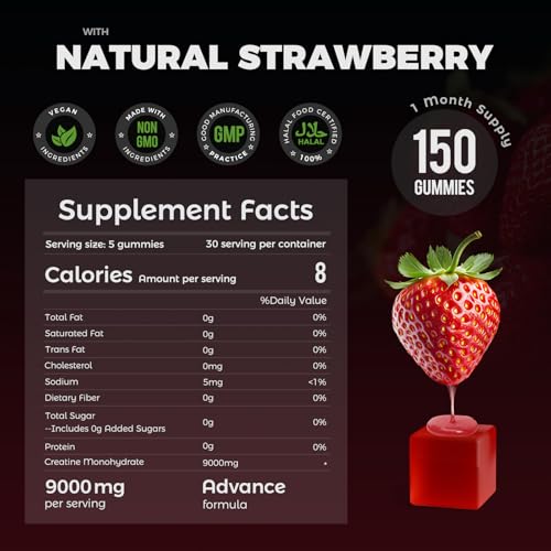 Gomitas de creatina para mujeres y hombres activos