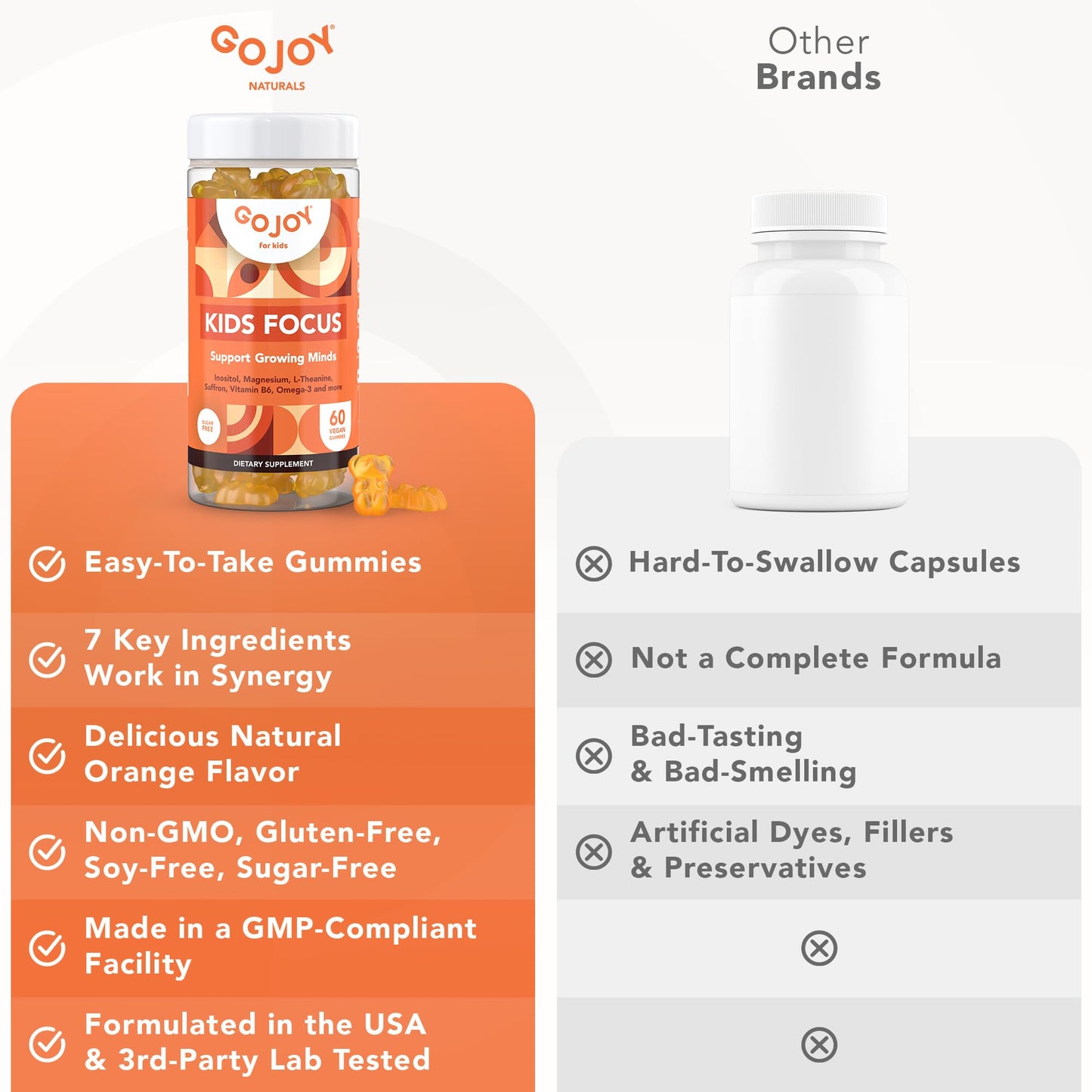 Gomitas enfoque niños en mano GOJOY NATURALS