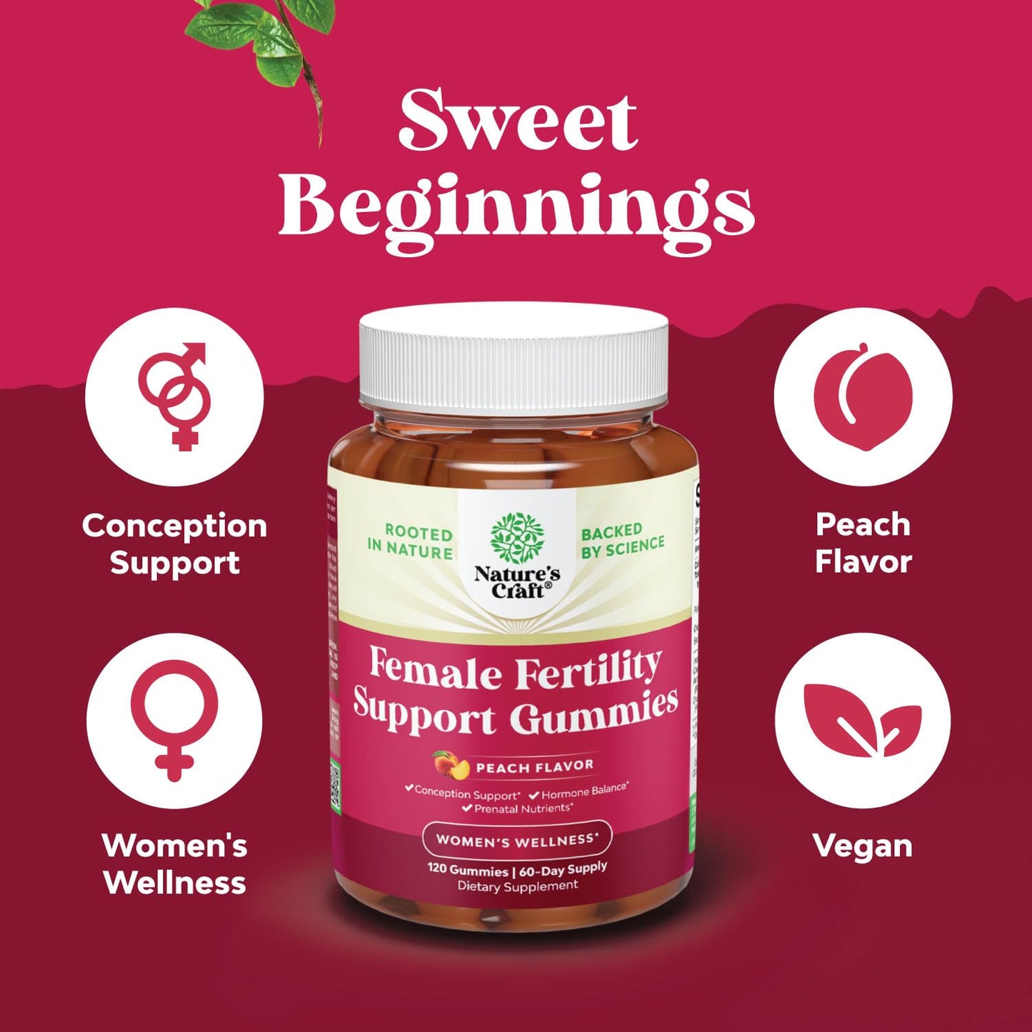 Gomitas fertilidad CoQ10 Ashwagandha vitex agnus castus veganas