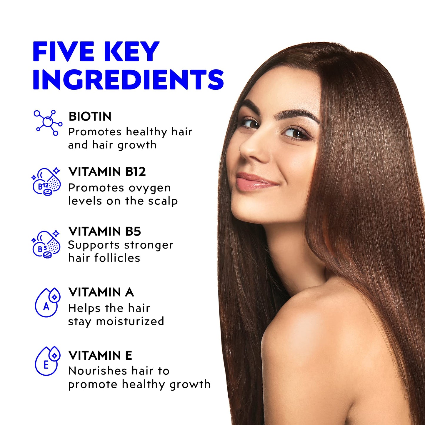 Gomitas para fortalecer cabello y uñas Elon biotina 5000 mcg