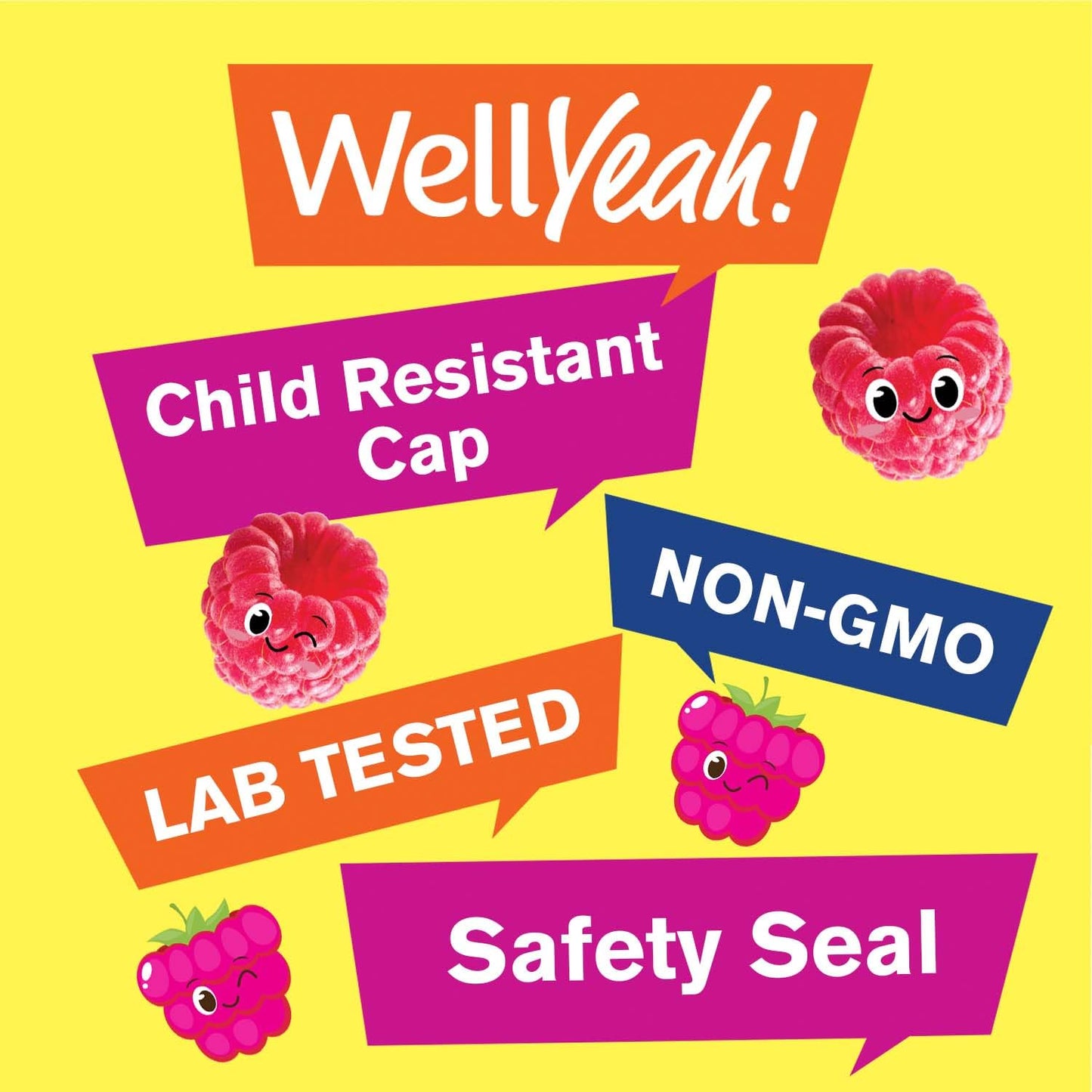 Gomitas sabor frutas del bosque WellYeah para niños