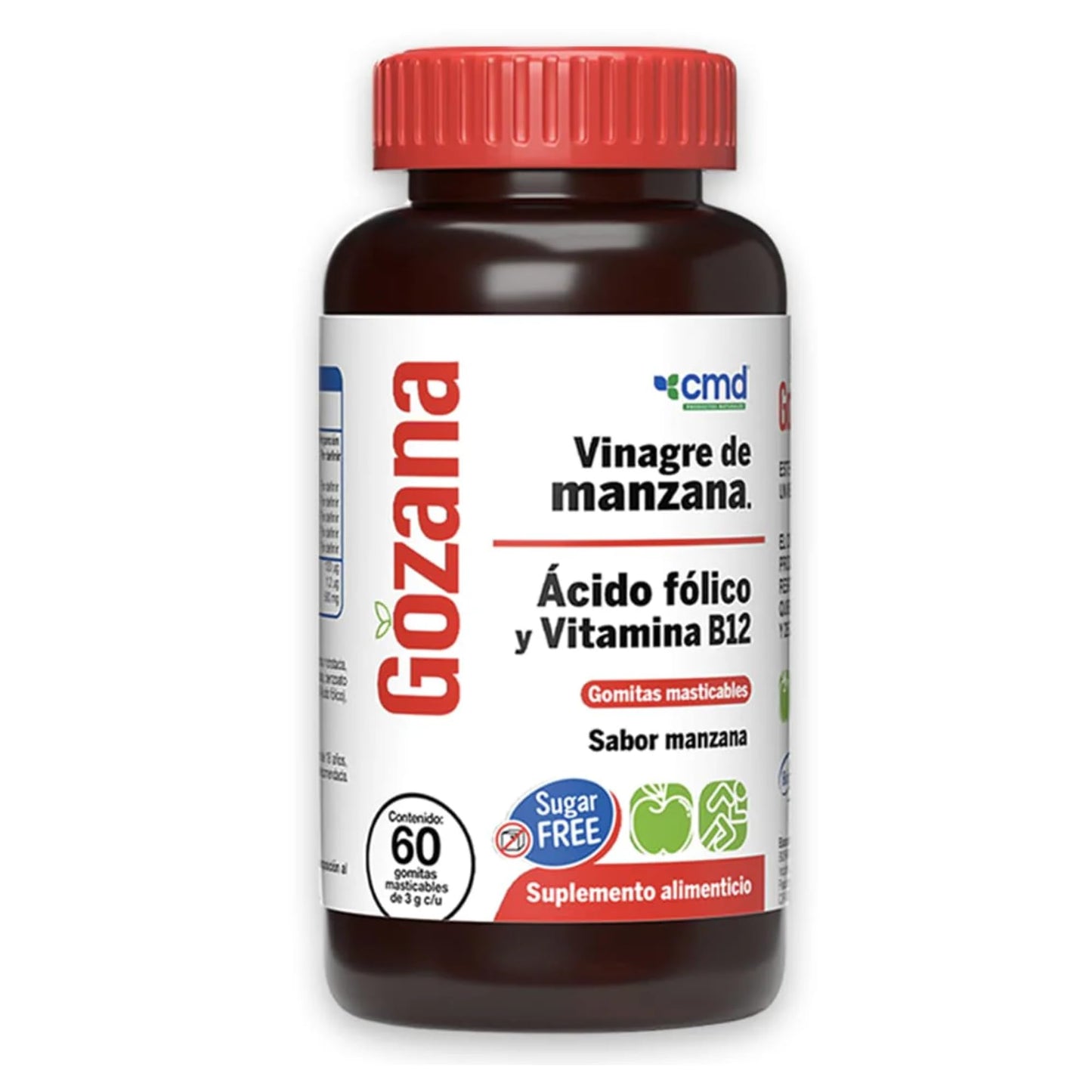 Gomitas Gozana sin azúcar con vinagre de manzana y vitaminas