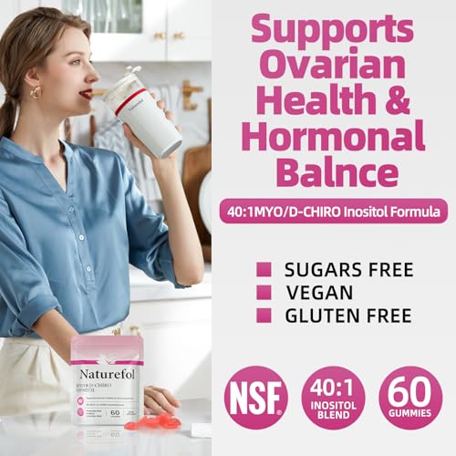 Gomitas de Inositol Myo & D-Chiro NATUREFOL certificación NSF