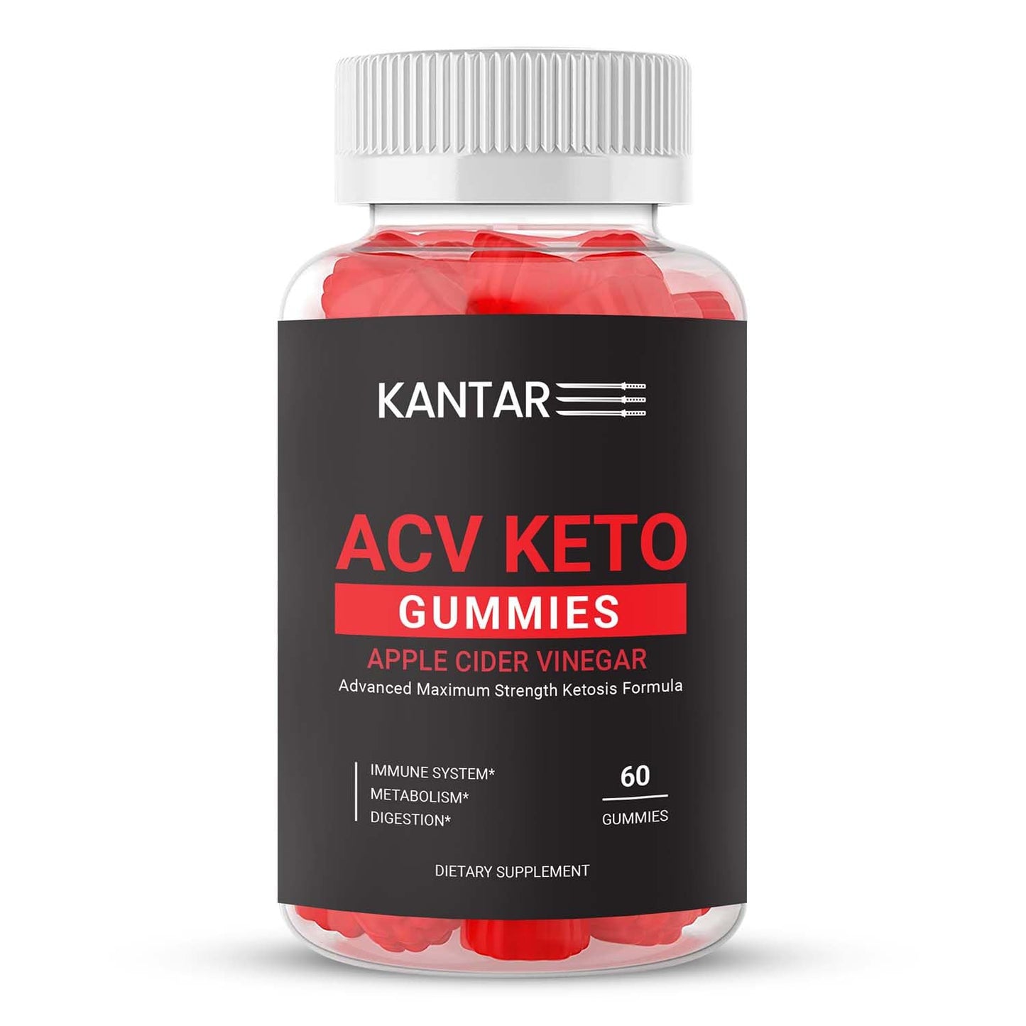 Gomitas KANTAR ACV Keto con vinagre de sidra y vitamina B12