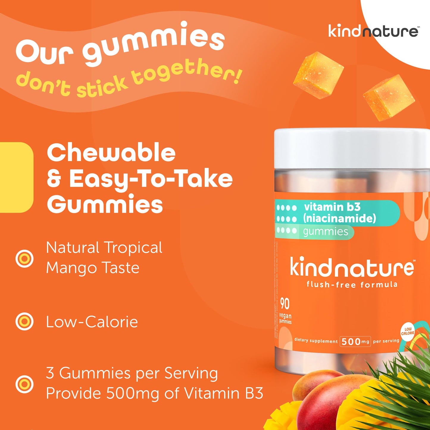 Gomitas Kind Nature vitamin B3 saludables