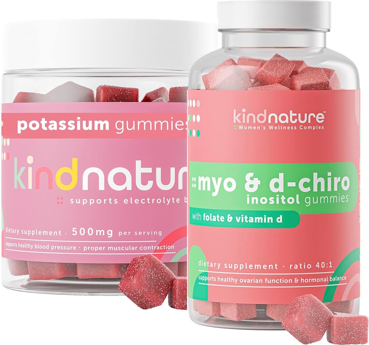 Gomitas kindnature Myo-Inositol y Potasio para salud hormonal