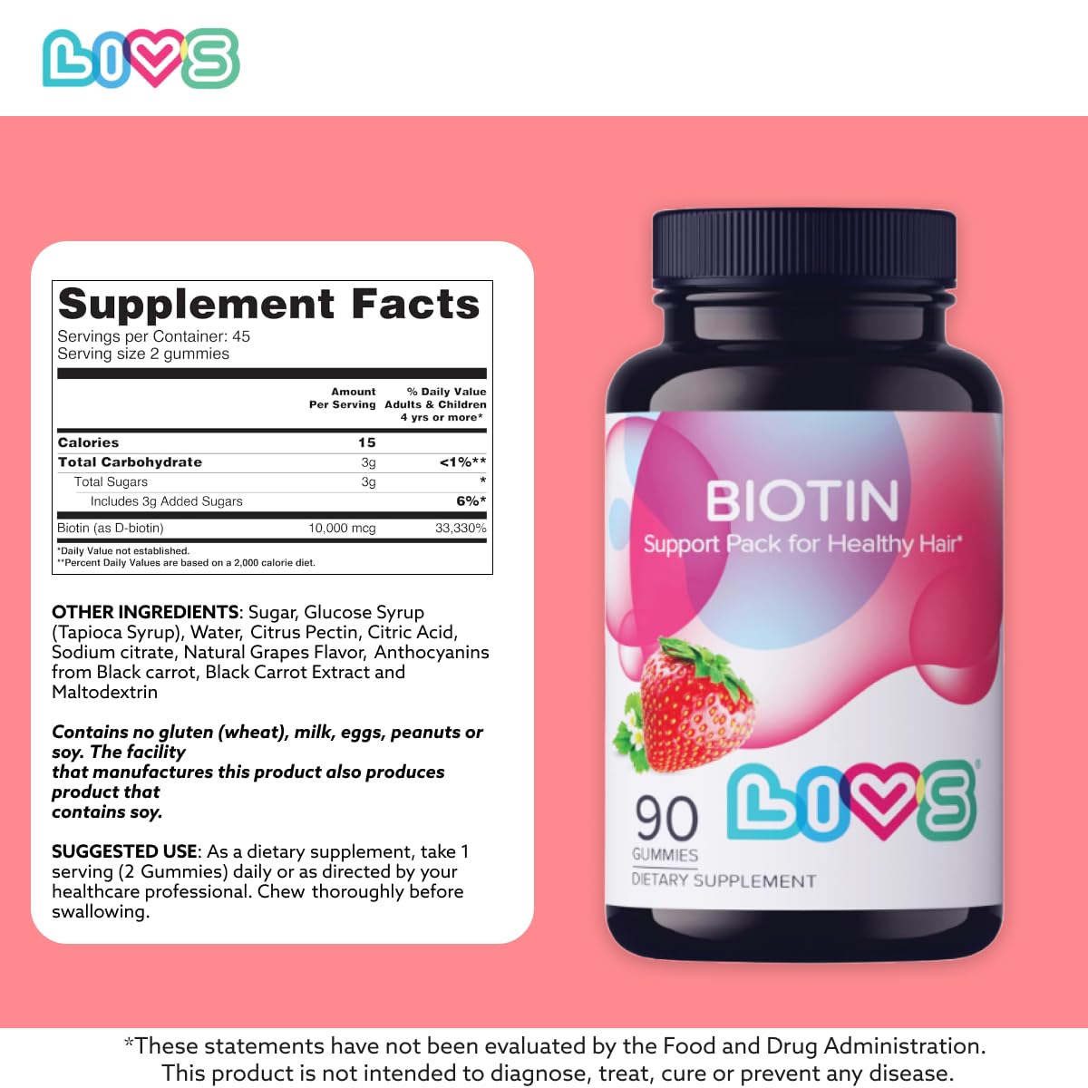 Gomitas LIVS sin gluten no gmo para belleza integral