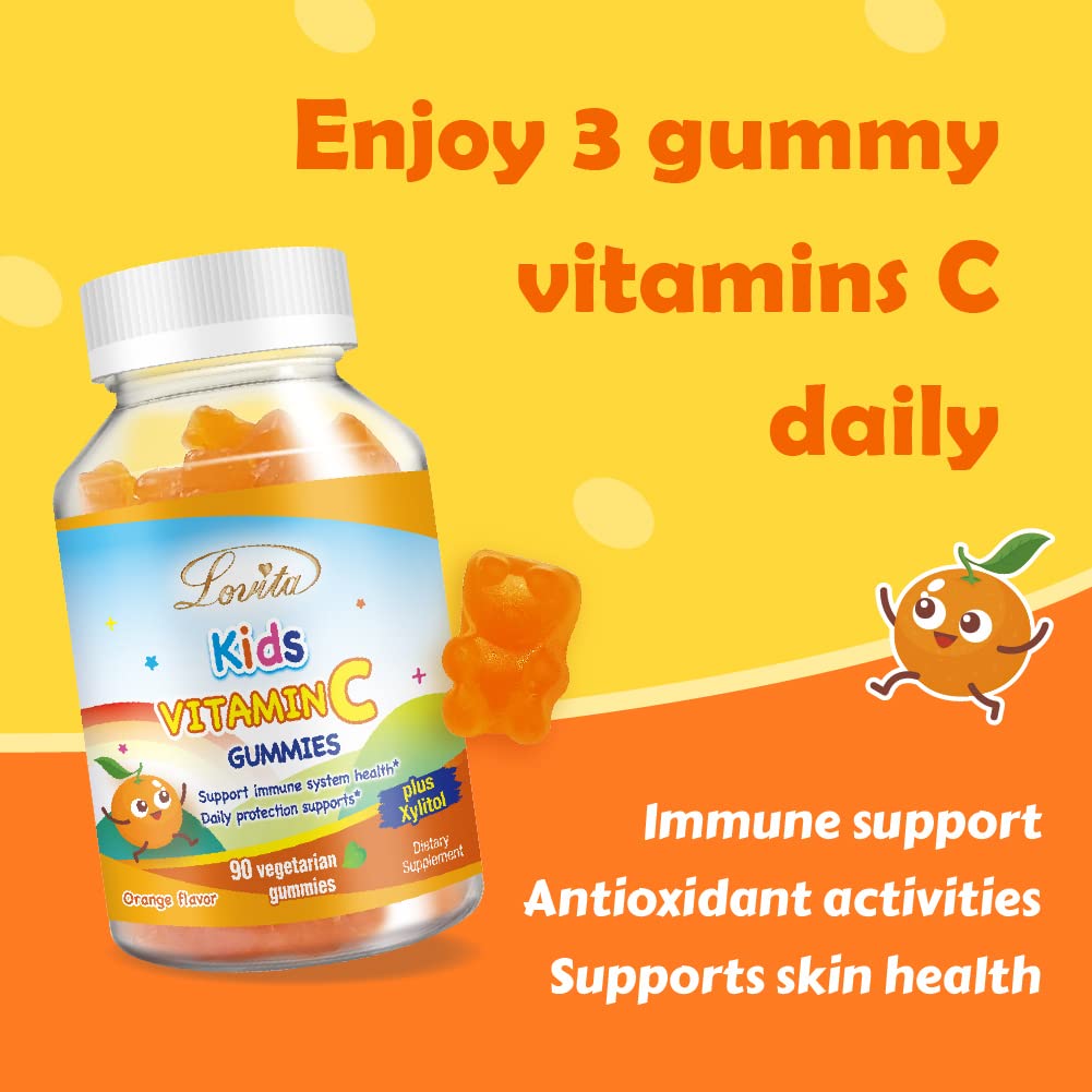 Gomitas Lovita vitamina c veganas sin gluten para niños 270