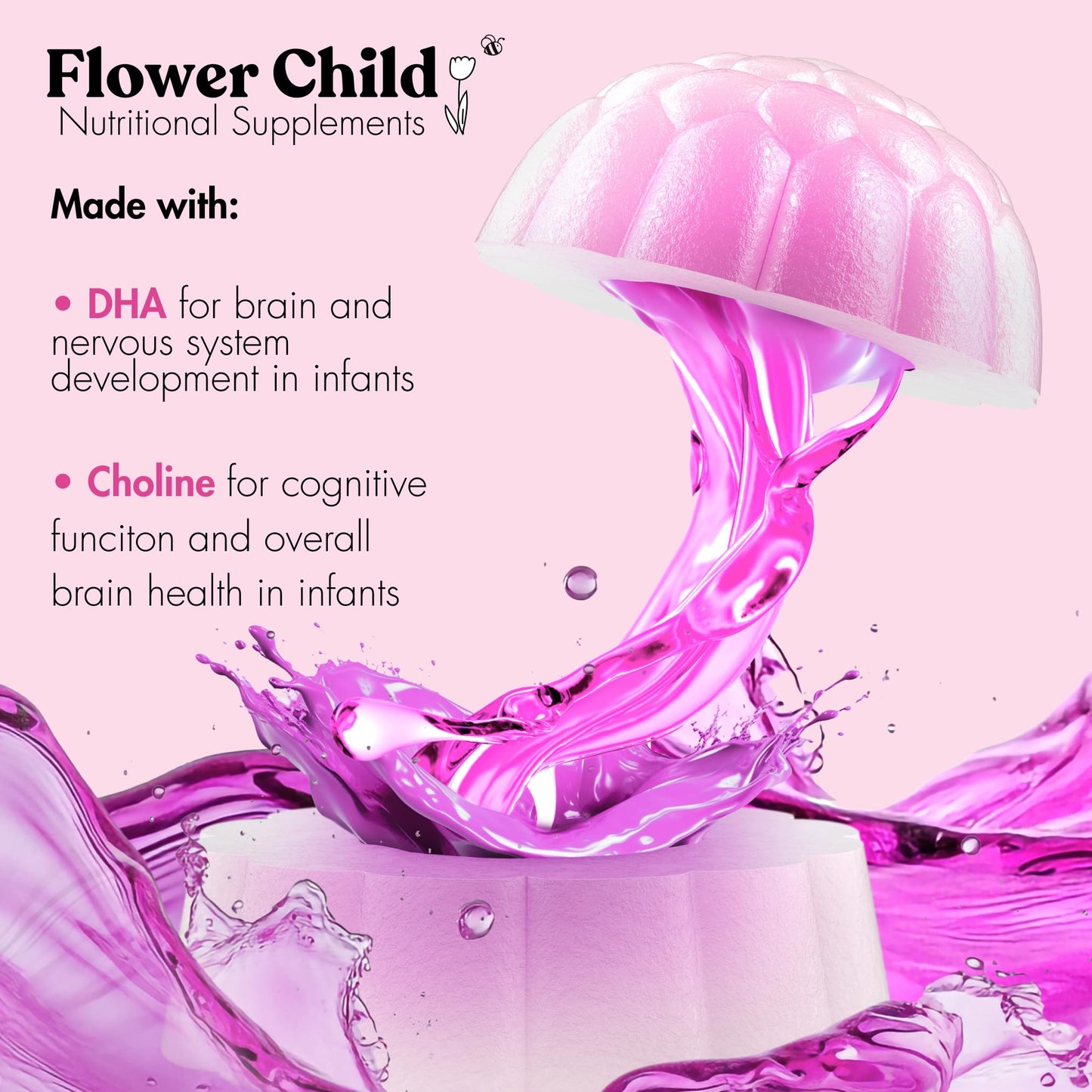 Gomitas para madres, moringa y hinojo para lactancia Flower Child