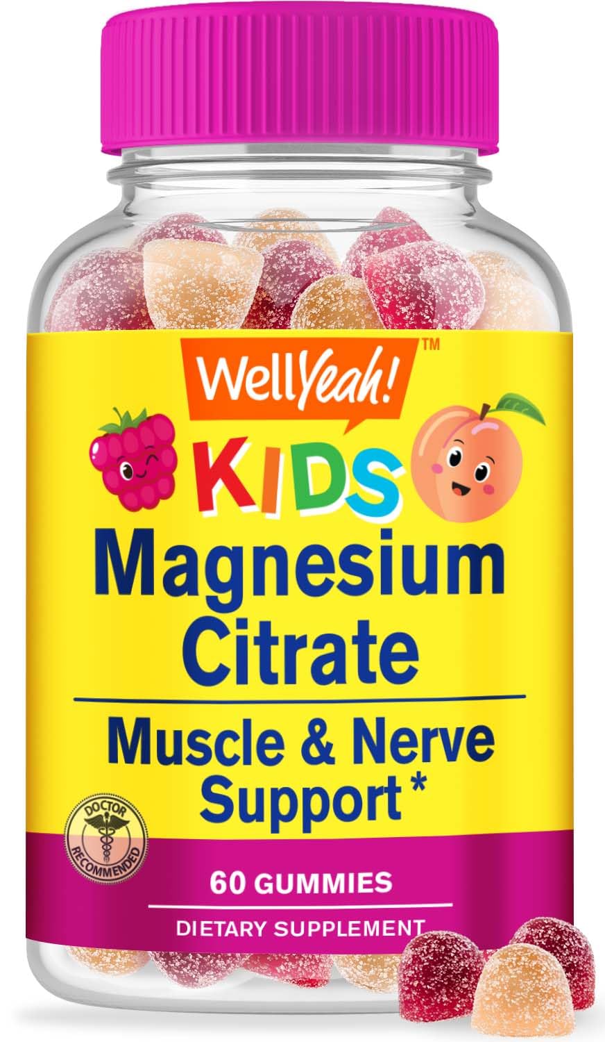 Gomitas magnesio WellYeah niños sabor natural