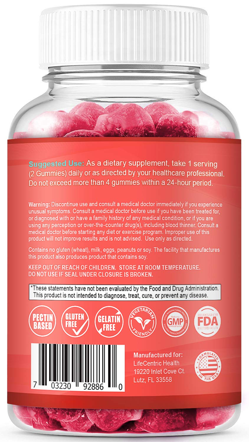 Gomitas masticables de biotina para prevenir caída de cabello