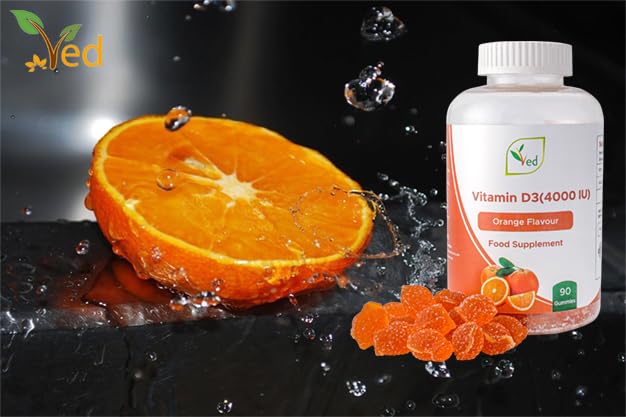 Gomitas masticables vitamina D3 Ved variedad sabor naranja