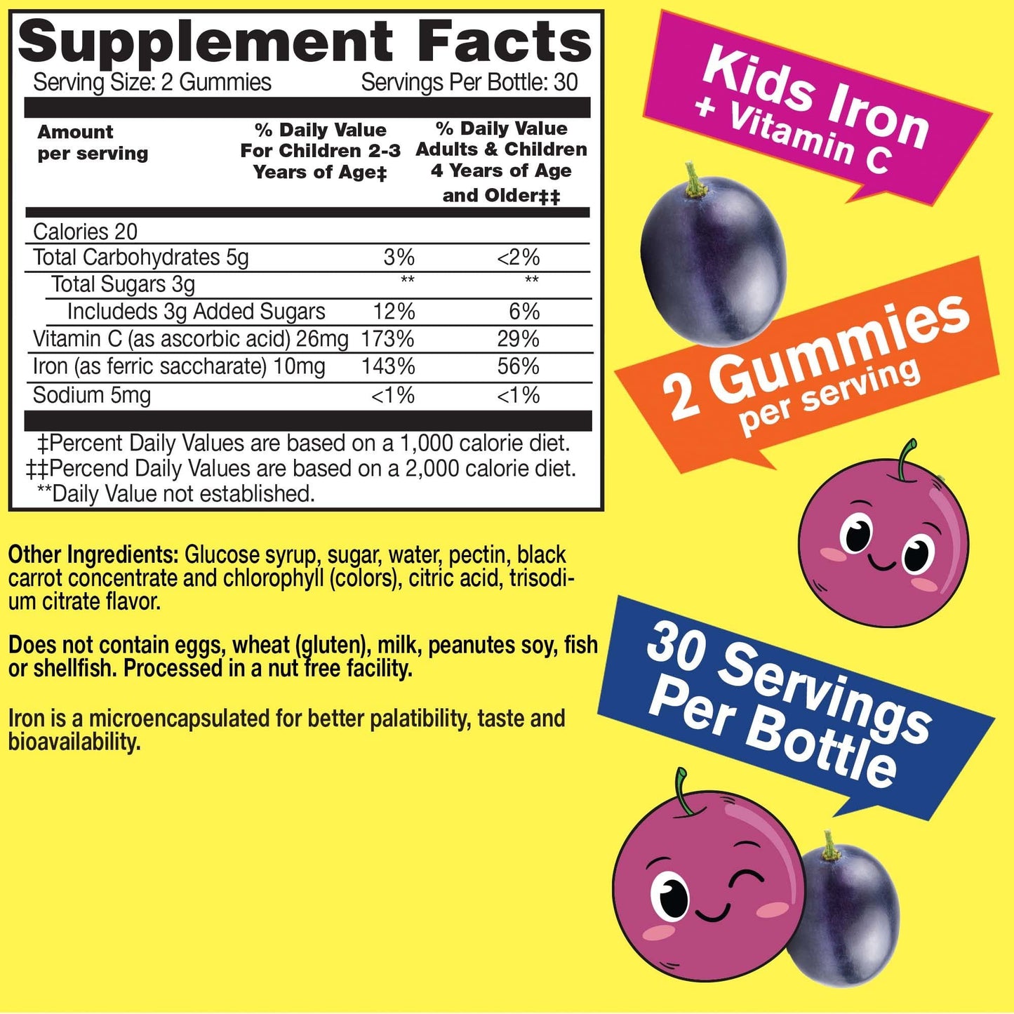 Gomitas masticables vitamina WellYeah para niños saludables