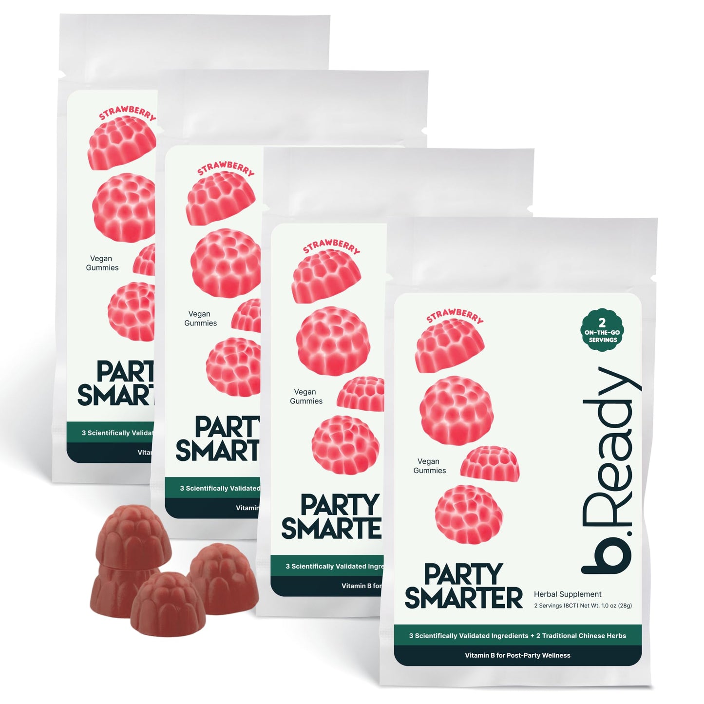 Gomitas Morning Recovery veganas sabor fresa caja