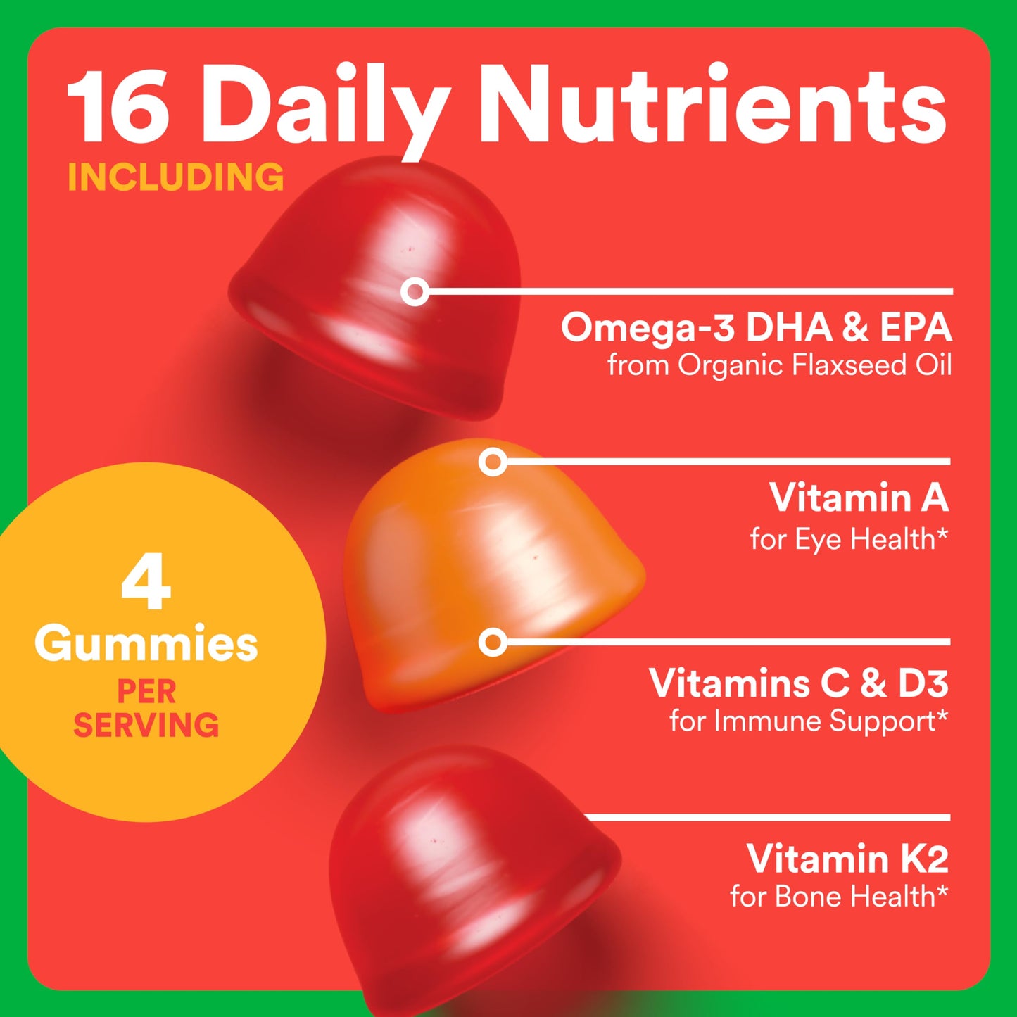 Gomitas multivitamínicas naturales organicas para niños SmartyPants
