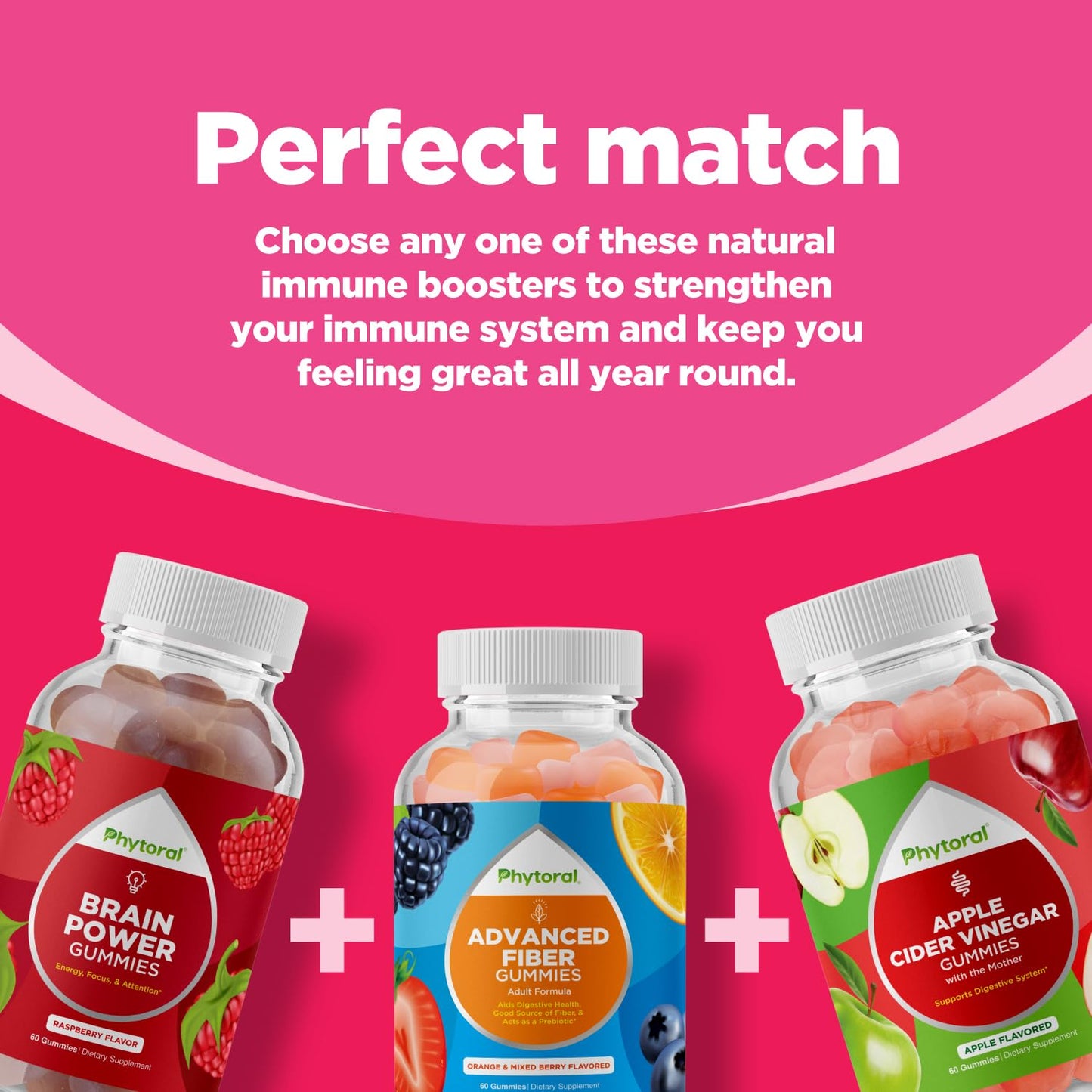 Gomitas multivitaminas Phytoral - combinaciones perfectas