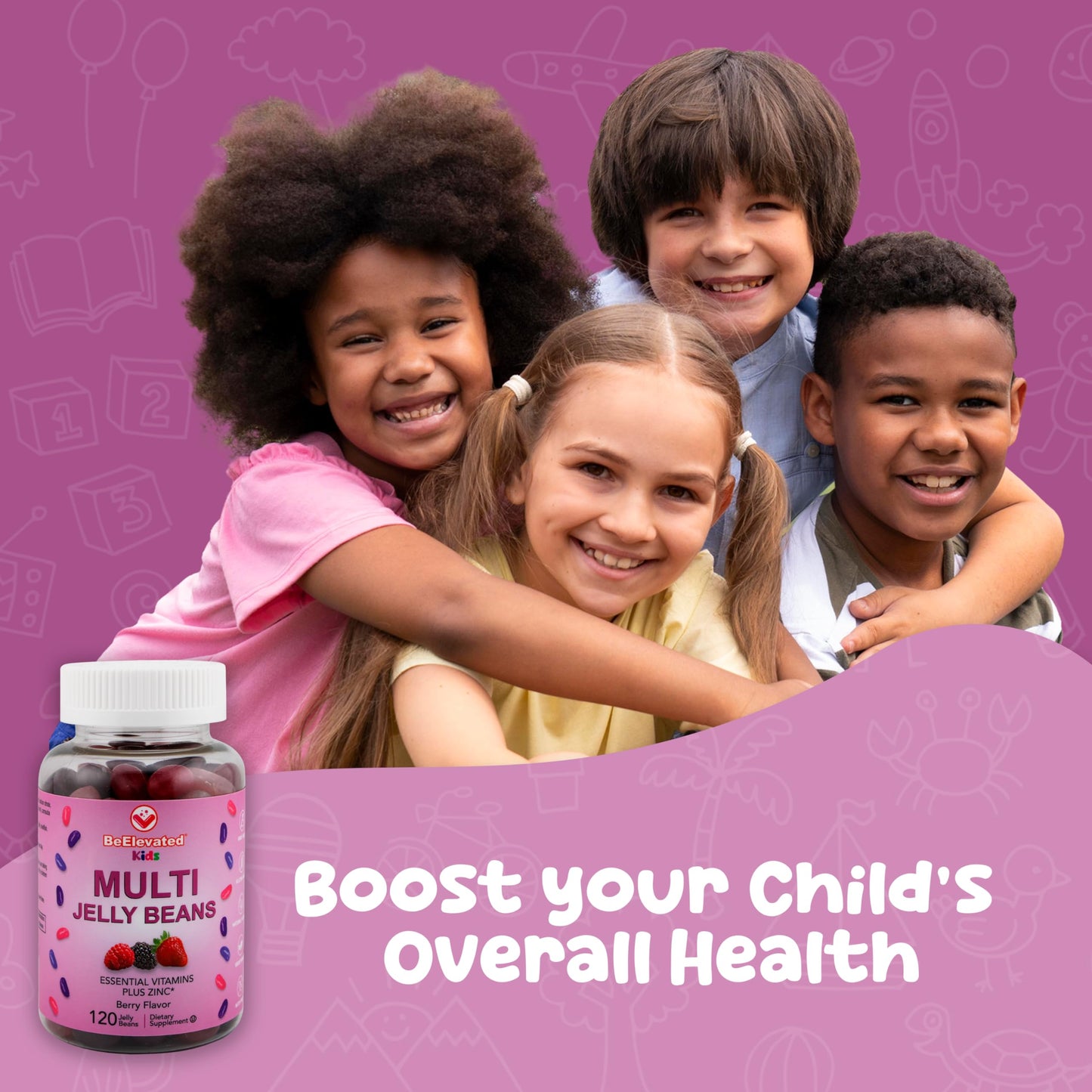Gomitas multivitamínicas BeElevated con zinc