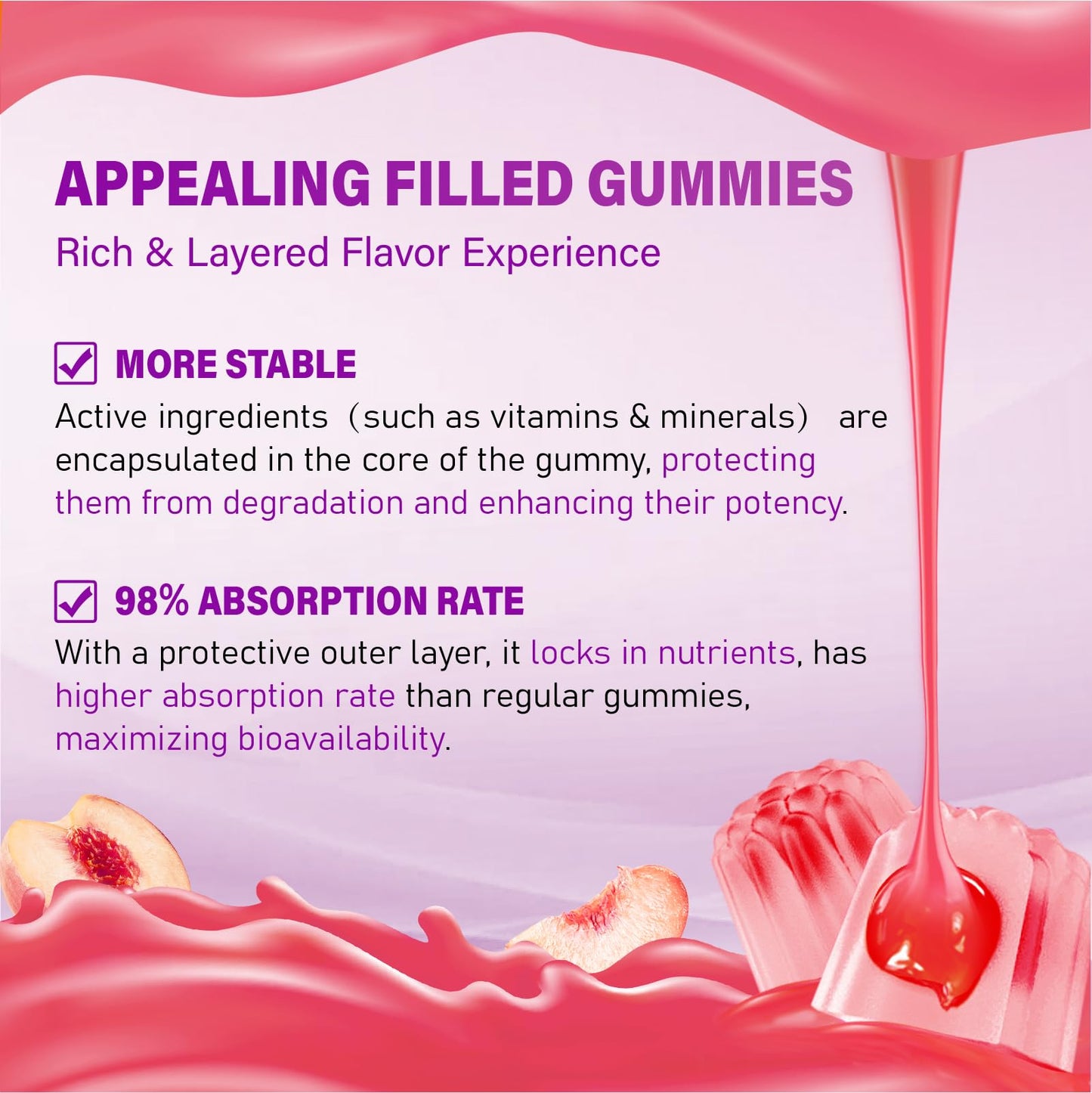 Gomitas multivitamínicas con coenzima Q10 para vitalidad femenina