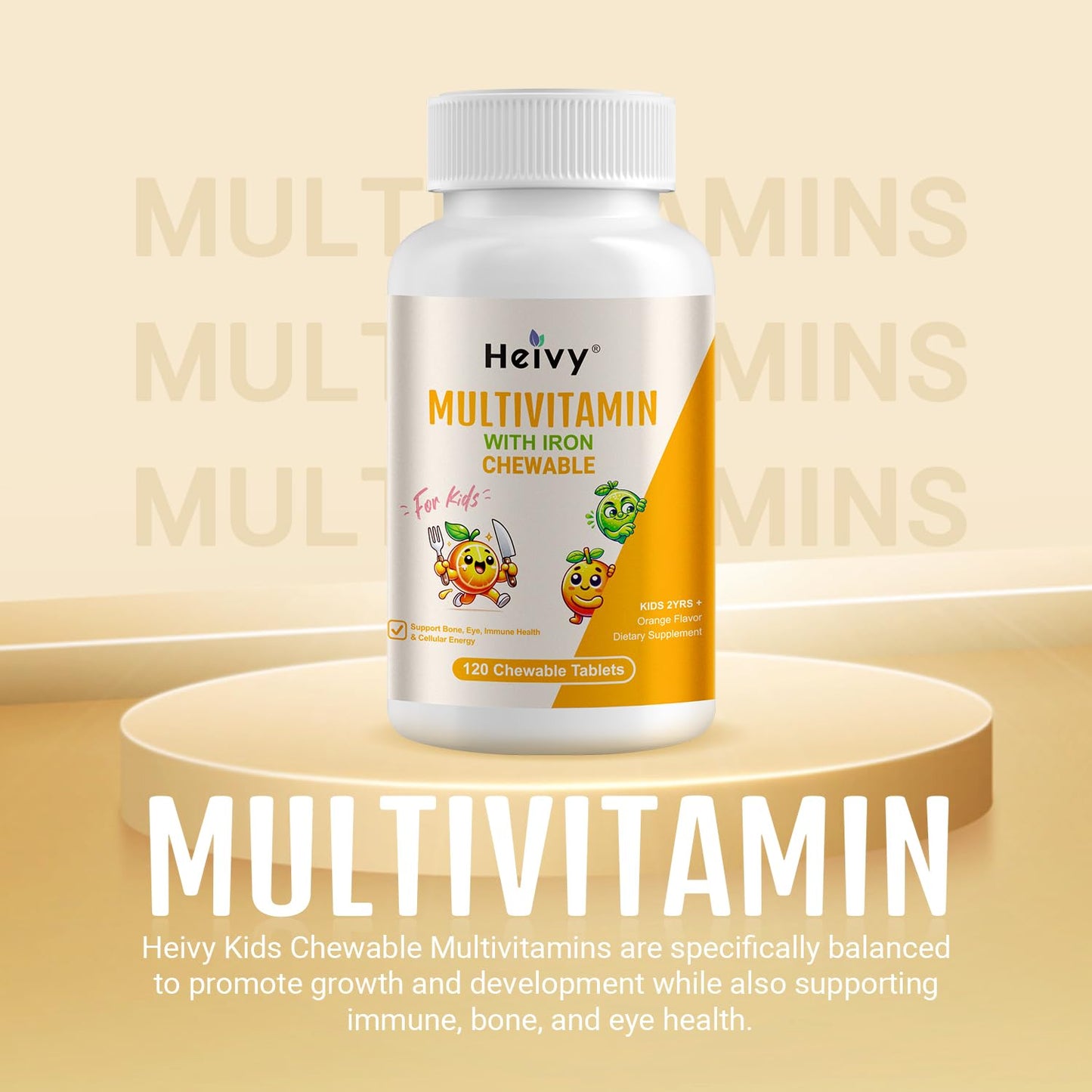 Gomitas multivitamínicas heivy masticables para niños