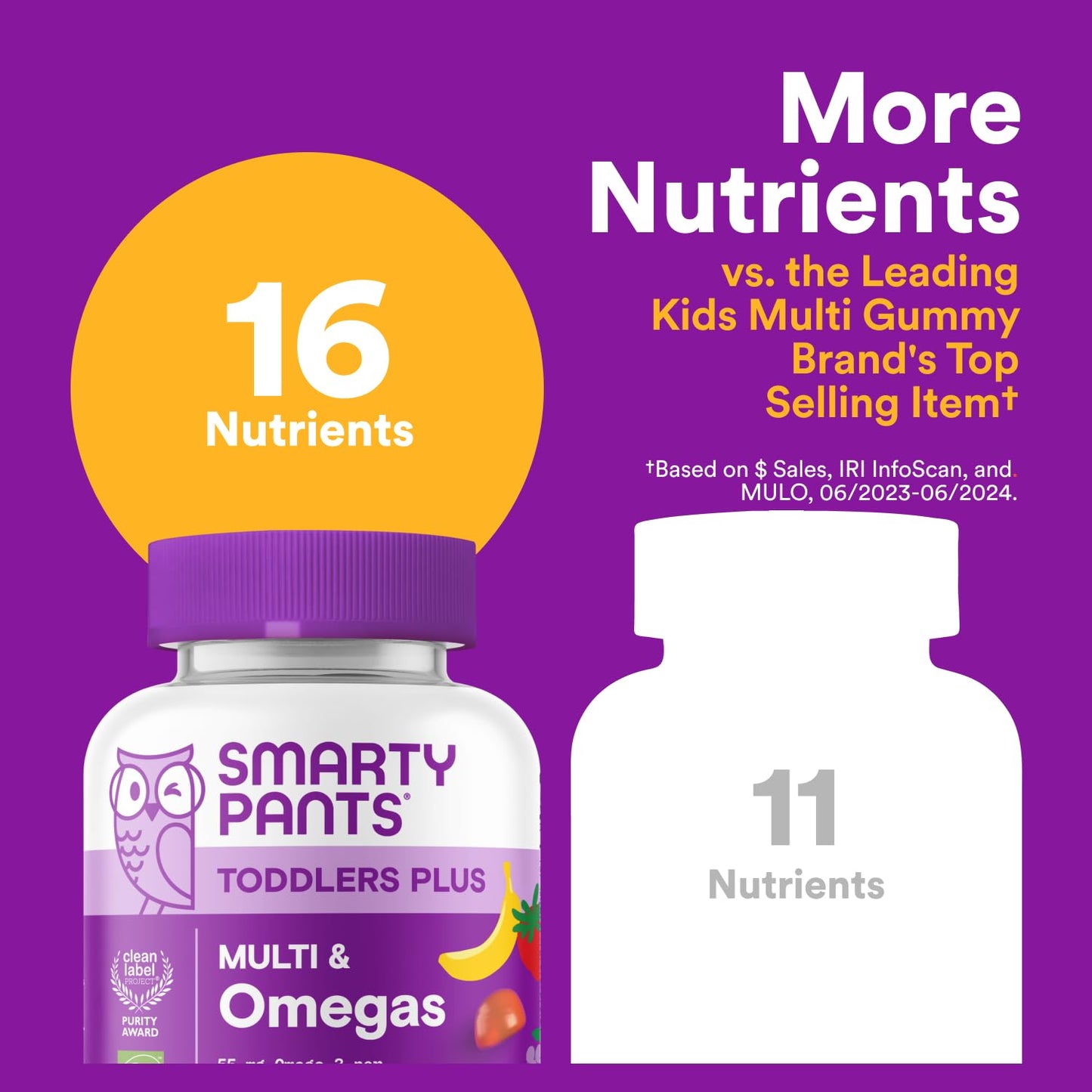 Gomitas multivitamínicas con menos azúcar para niños SmartyPants
