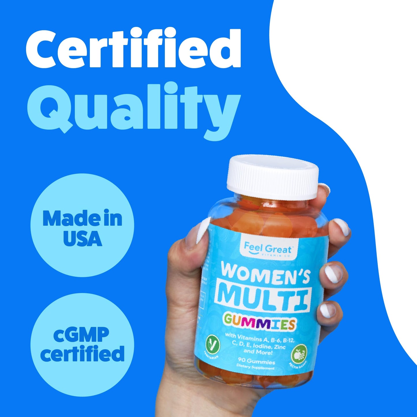 Gomitas multivitamÃnicas para mujeres enfocadas en salud y bienestar.