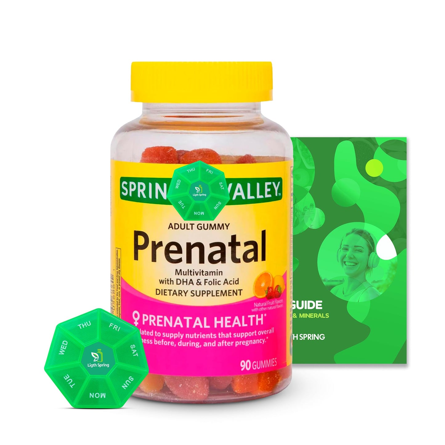 Gomitas multivitamínicas prenatales con DHA y ácido fólico