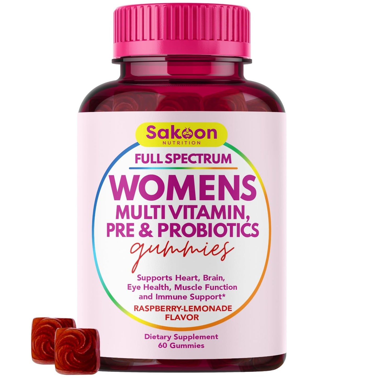 Gomitas multivitamínicas Sakoon para mujeres.