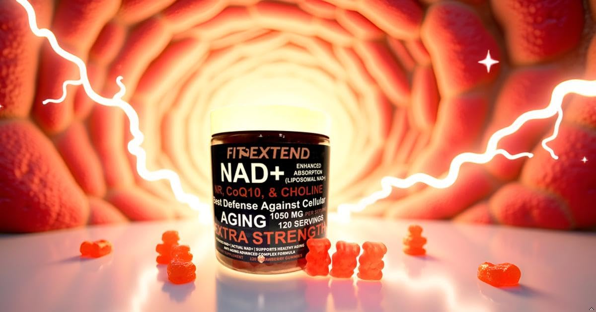 Gomitas NAD+ FIT EXTEND para hombres y mujeres