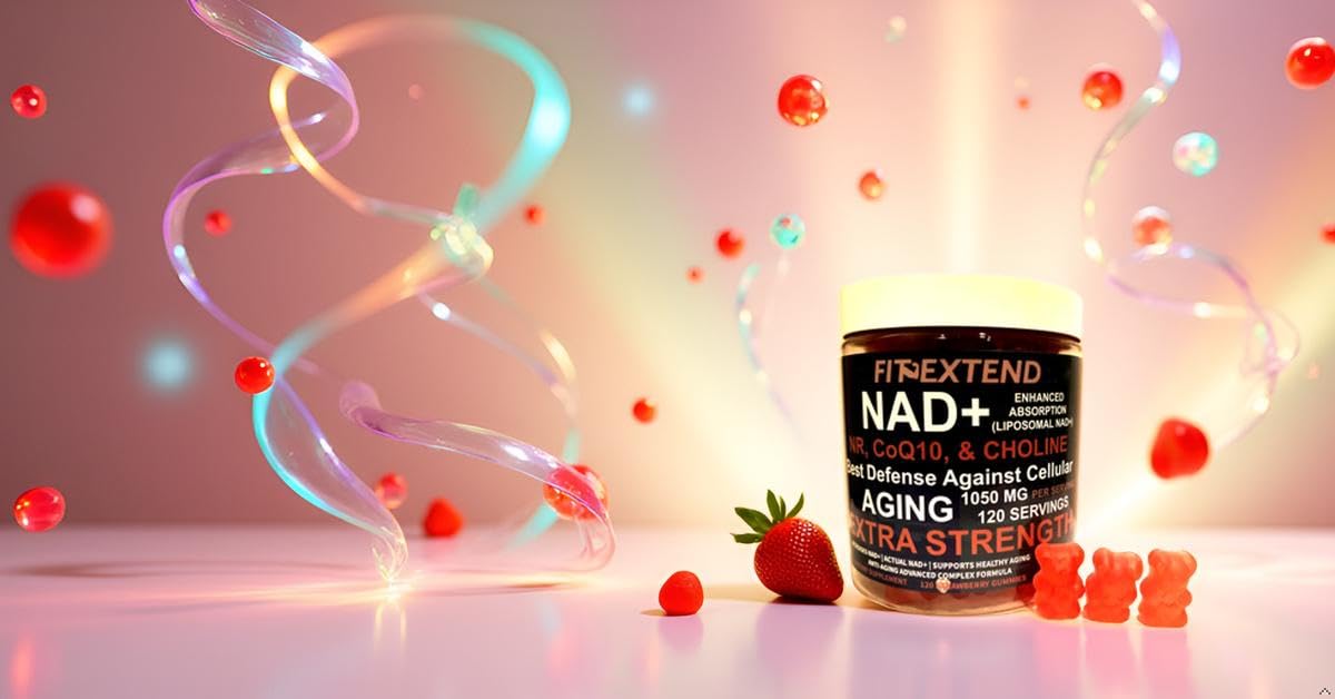 Gomitas NAD+ FIT EXTEND veganas sin azúcar