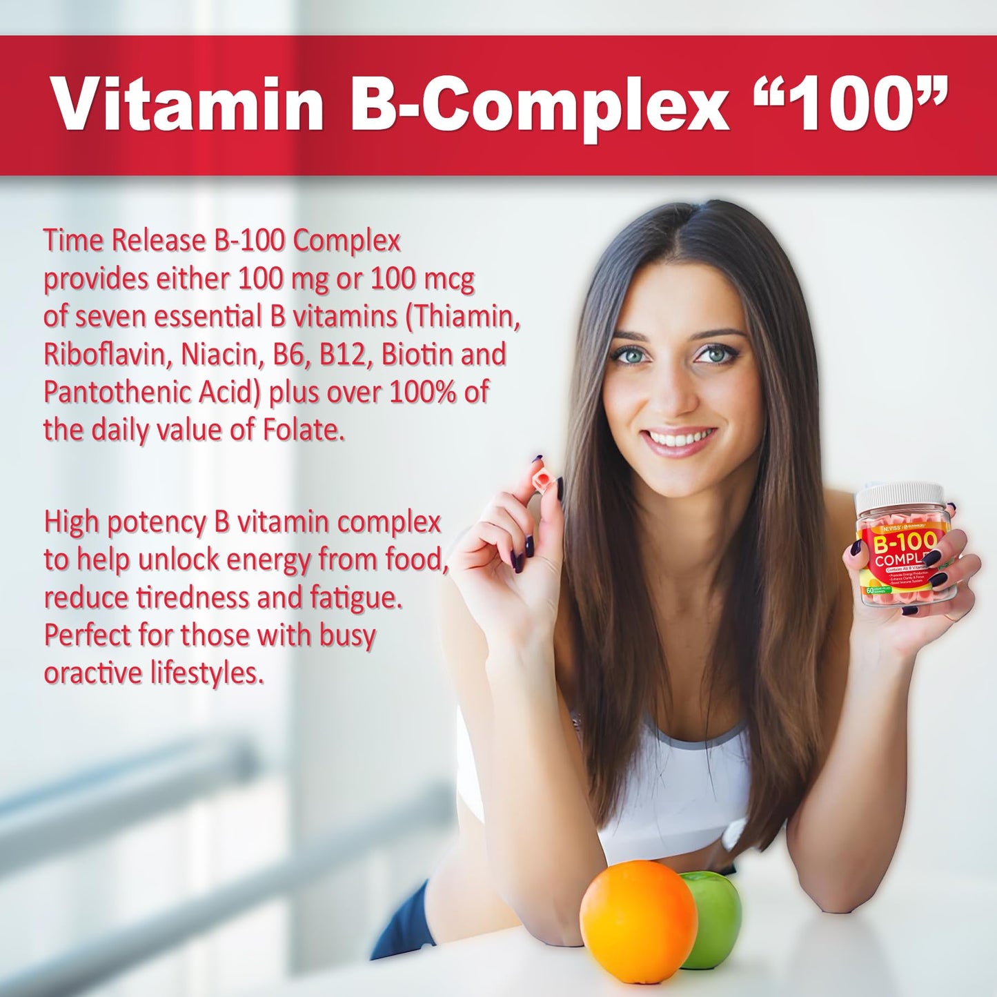 Gomitas naturales de vitamina b sin gluten NEVISS 500mg nicotinamida