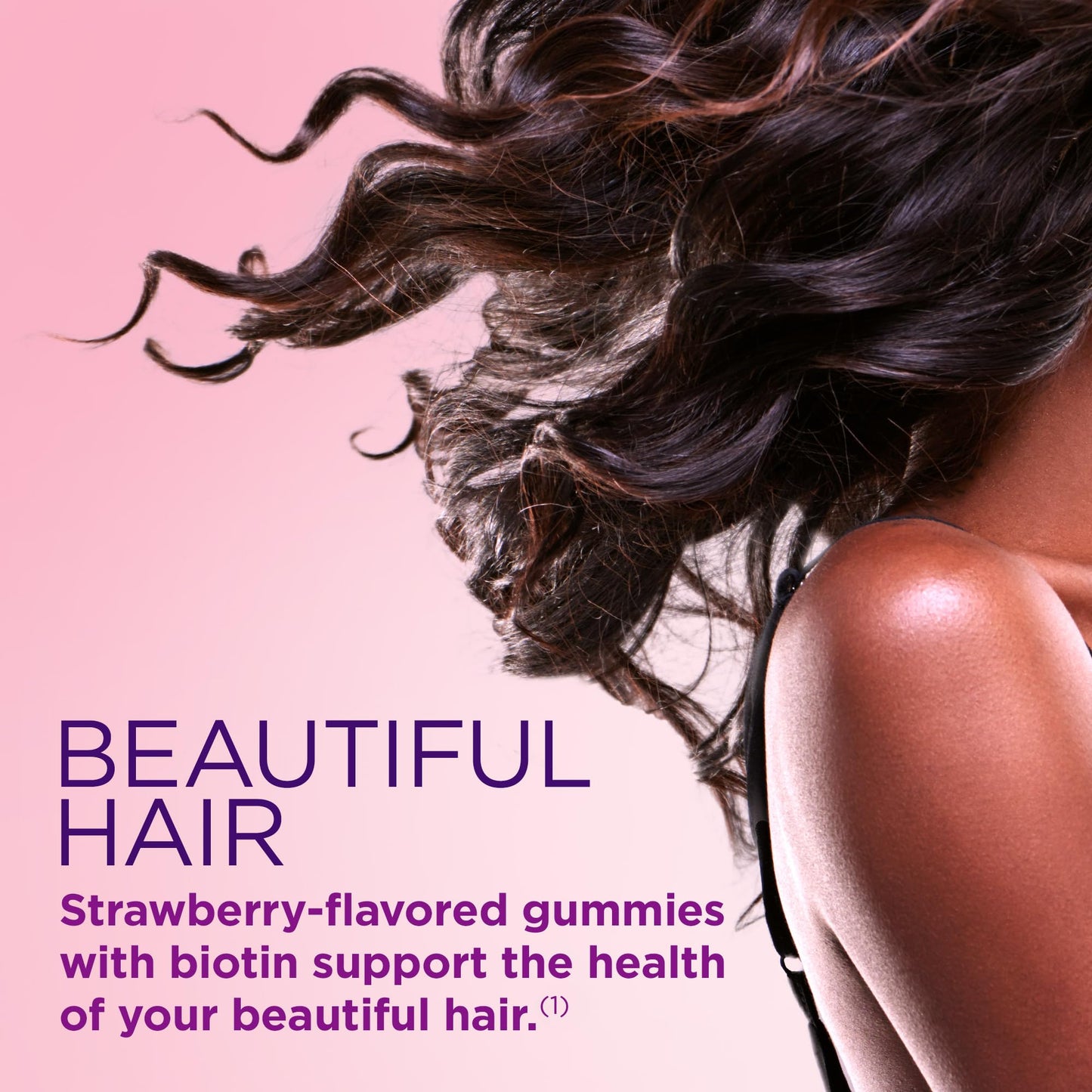 Gomitas Nature's Bounty sabor fresa con biotina para belleza
